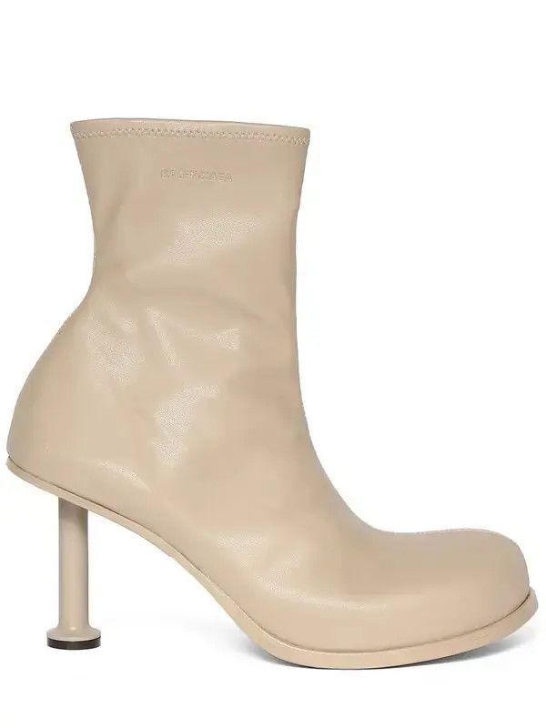 o1srvl11e0225 Mallorca 80mm Booties in Beige