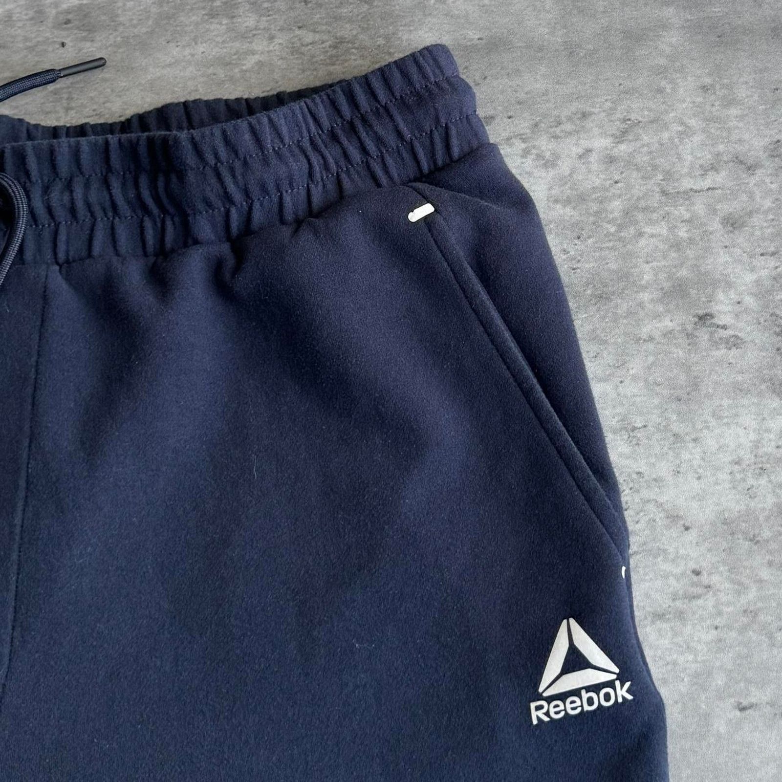 Reebok × Vintage Vintage Y2K Navy Blue & White Reebok Cargo Tech Sweatpants Size US 35 - 3 Thumbnail