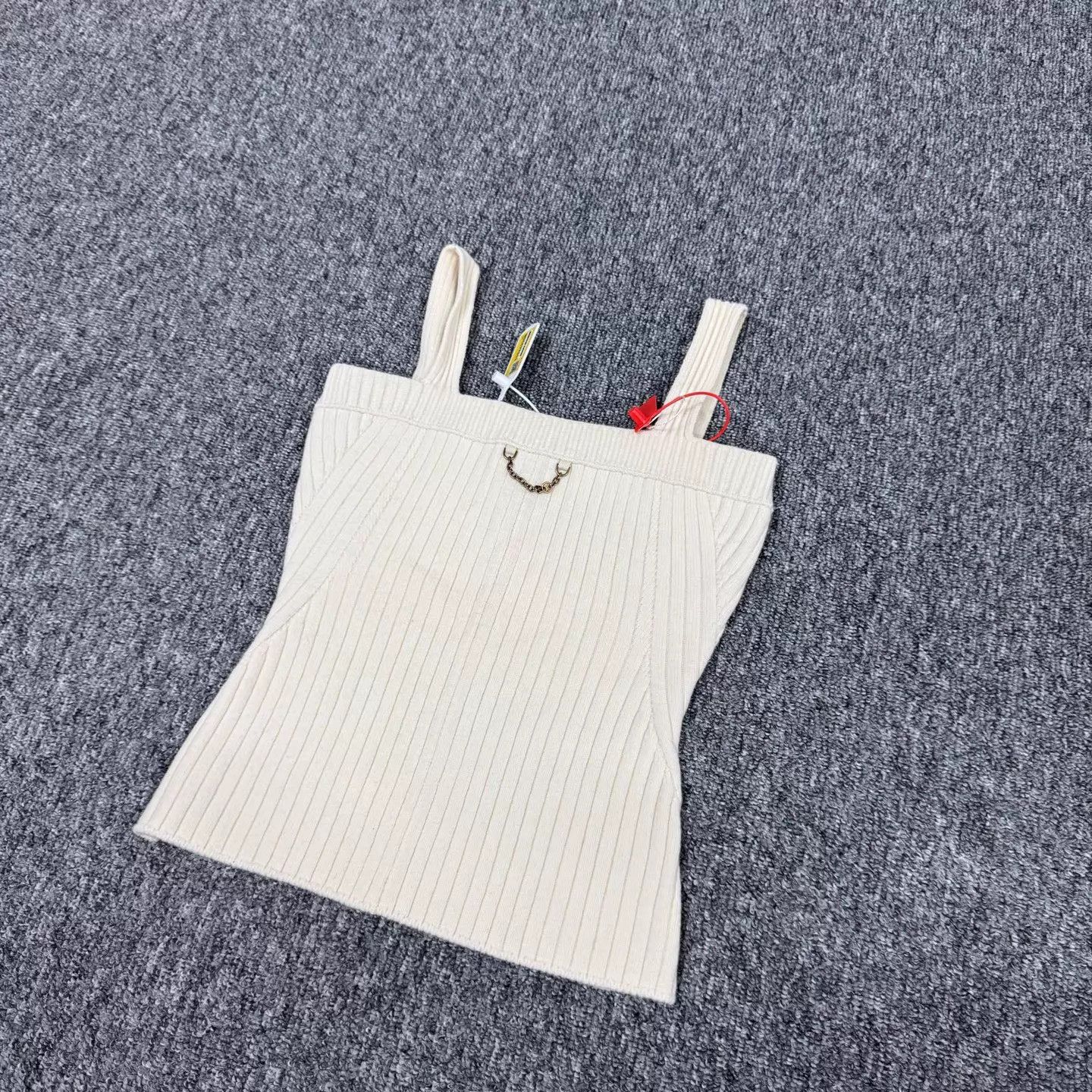 Louis Vuitton LV Chain Ribbed Wool-Cashmere Mix Tank XS 99 New Size XS / US 0-2 / IT 36-38 - 4 Thumbnail