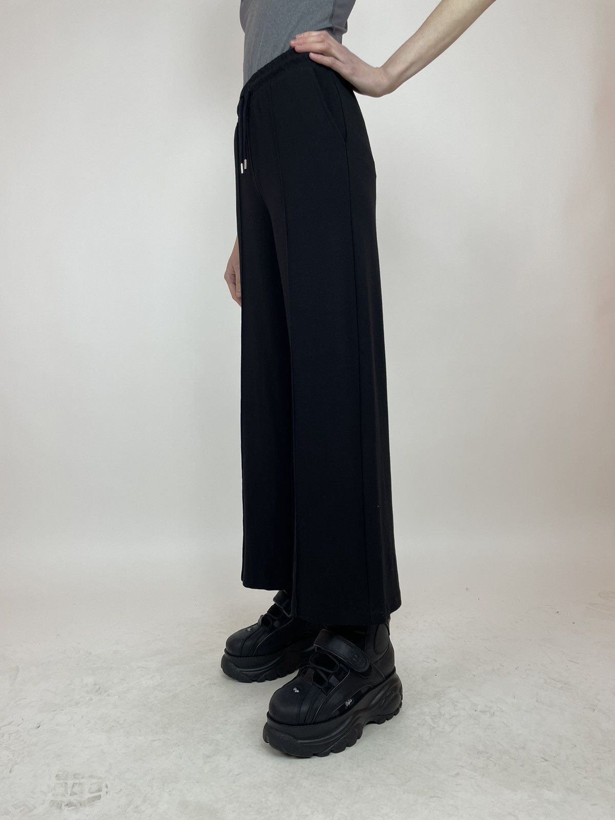 Japanese Brand × Selected Homme SELECTED HOMME Wide legs black Cropped pants Size 26" / US 2 / IT 38 - 5 Thumbnail