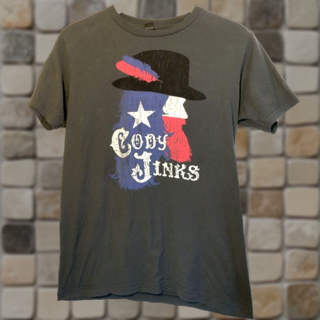 Tultex Cody Jinks T Shirt Unisex Small Gray Graphic Profile Country Music Singer Shirt Men’s S Interactive Crew Neck Short Sleeve Cotton Tultex Size US S / EU 44-46 / 1 - 1 Thumbnail