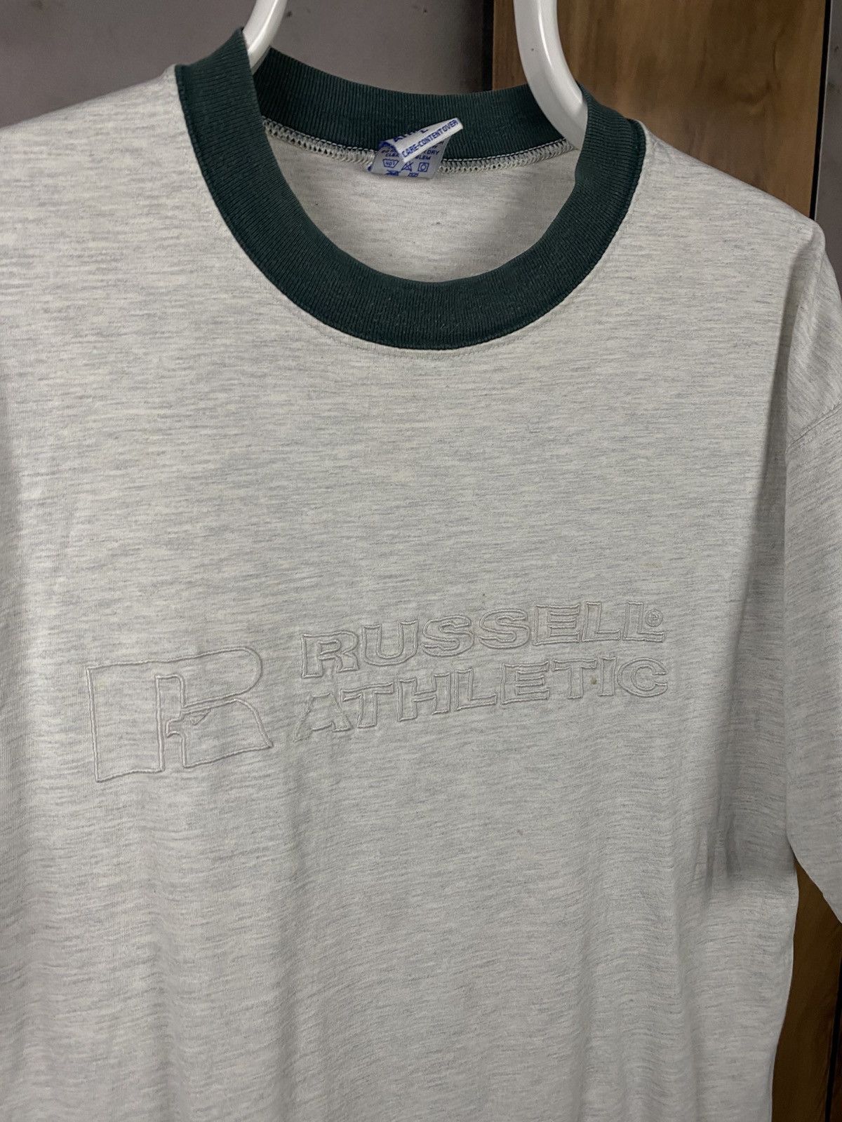 Russell Athletic ®️Vintage 90s T-Shirt Russell Athletic Big Logo Eagle Tee®️ Size US L / EU 52-54 / 3 - 2 Thumbnail
