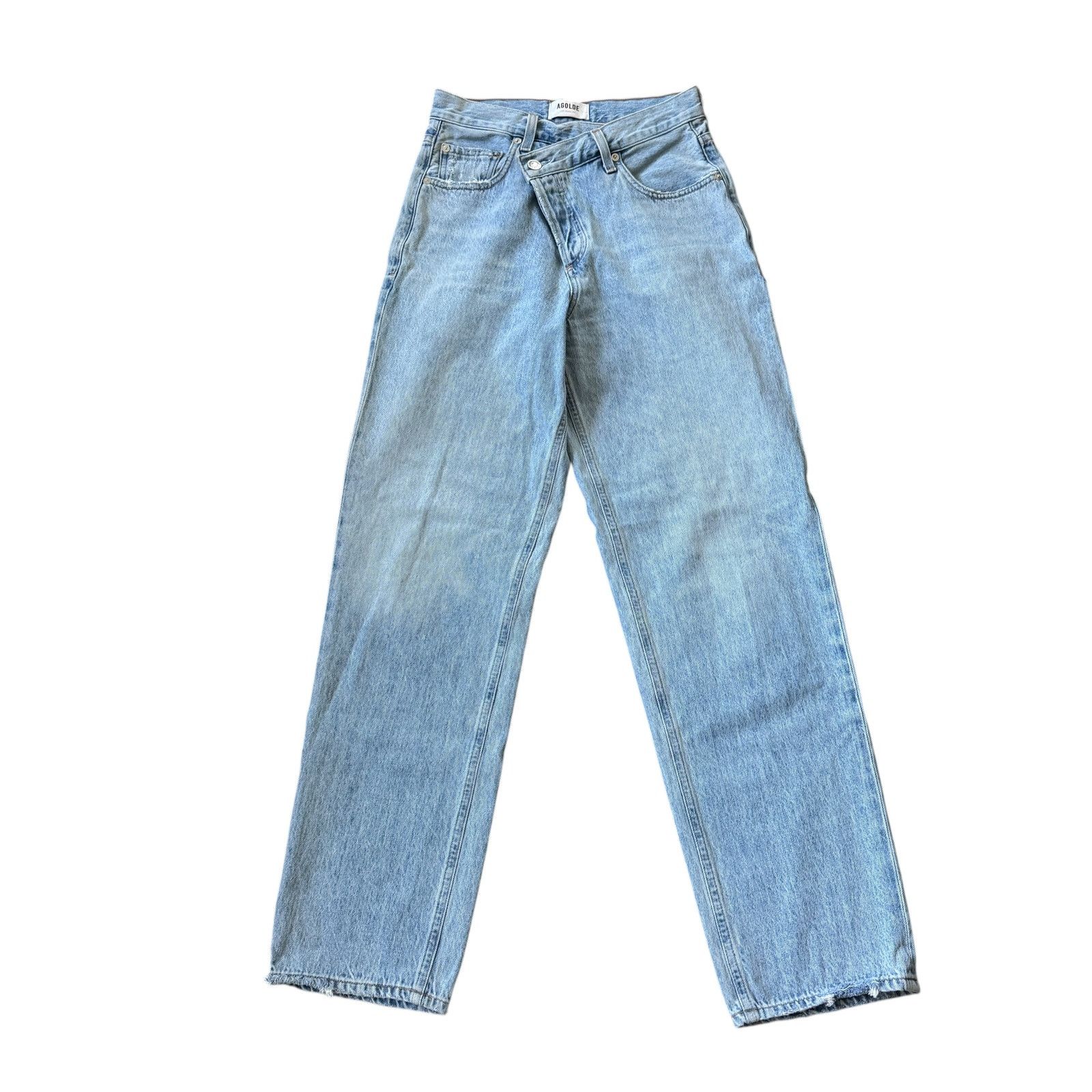Agolde AGOLDE Criss Cross Straight Jean Suburbia Wash Size 24" / US 00 / IT 34 - 2 Thumbnail