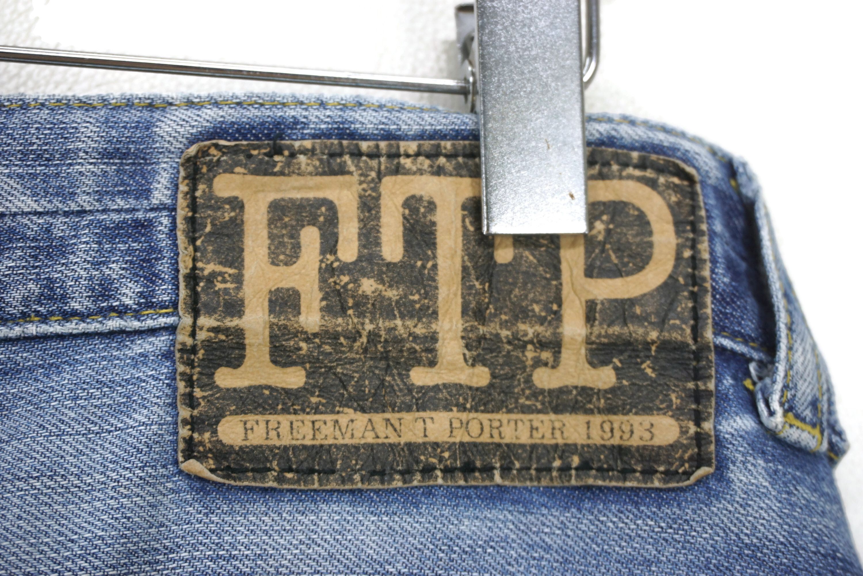 Freeman T. Porter Vintage FTP Jeans Size 32 fit W34xL35.5 Patchwork Straight Size US 32 / EU 48 - 10 Thumbnail