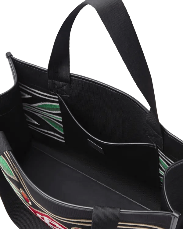 Casablanca o1mle0326 Size: OS / Embroidered Knit Shopper Bag in Black Size ONE SIZE - 3 Thumbnail