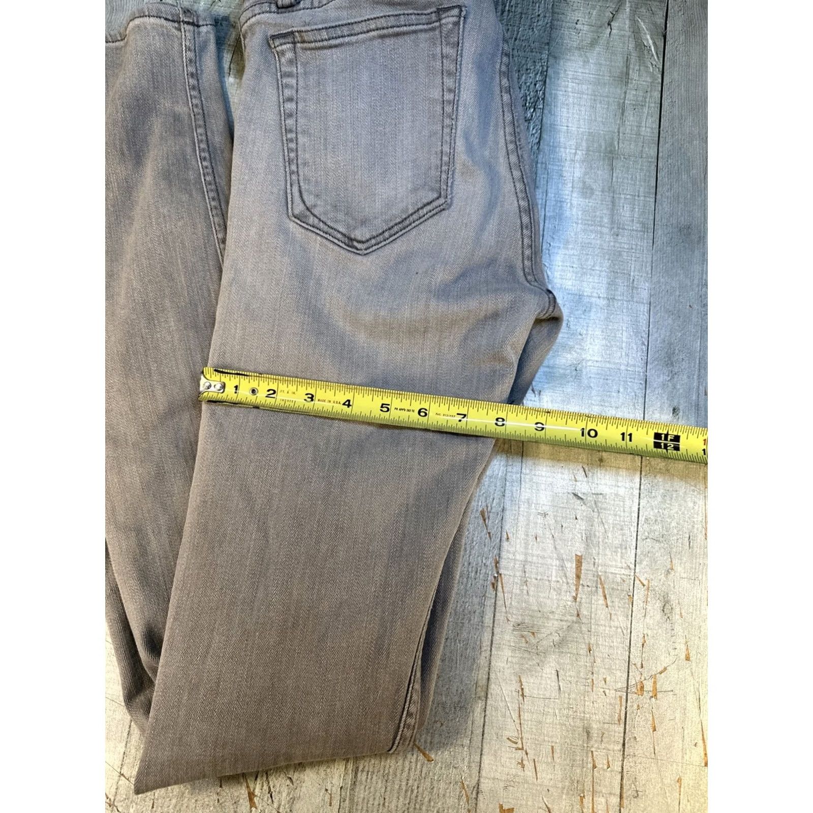 Rag & Bone VINTAGE Rag and Bone Jeans Mens 29x34 Grey Denim Skinny Leg Button Fly Pants Size US 29 - 4 Thumbnail