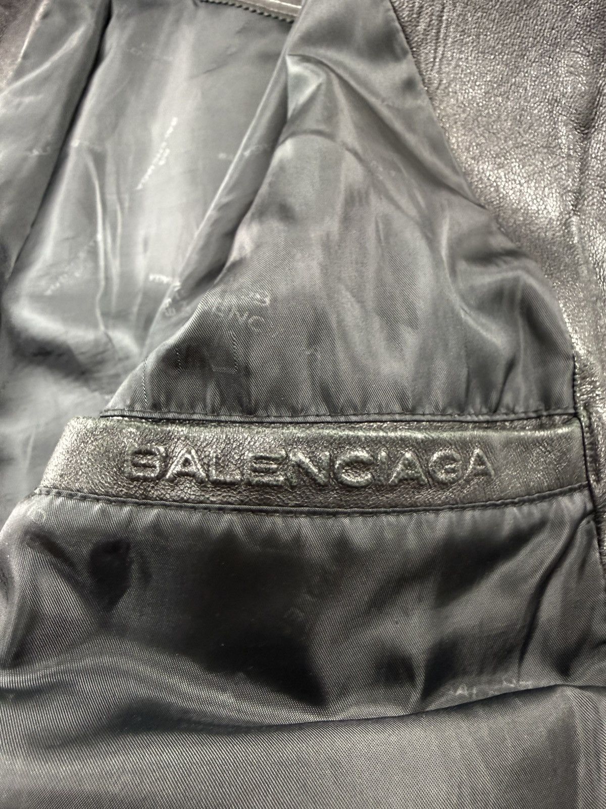 Balenciaga Vintage Balenciaga Lamb Leather Zip Up Jacket Size US L / EU 52-54 / 3 - 11 Thumbnail