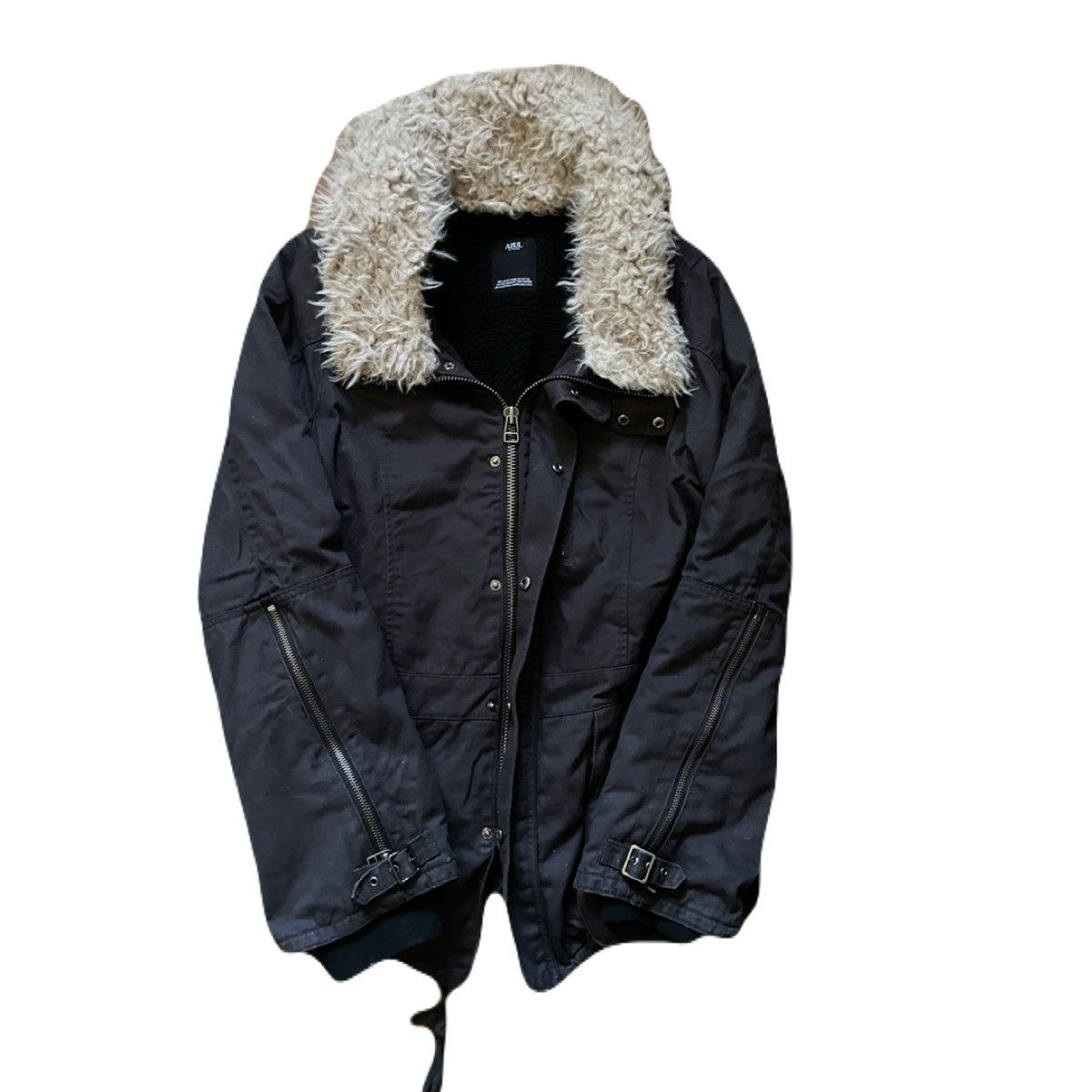 If Six Was Nine 2000s Japanese archive vkei fur military jacket Size US M / EU 48-50 / 2 - 2 Thumbnail