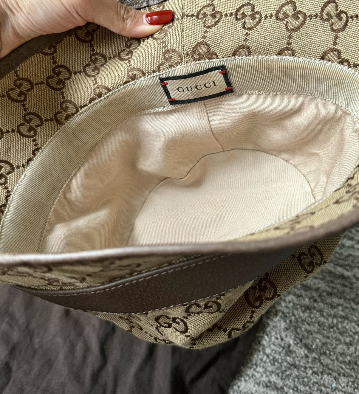 Gucci Auth Gucci GG cotton blend canvas bucket hat Size ONE SIZE - 3 Thumbnail