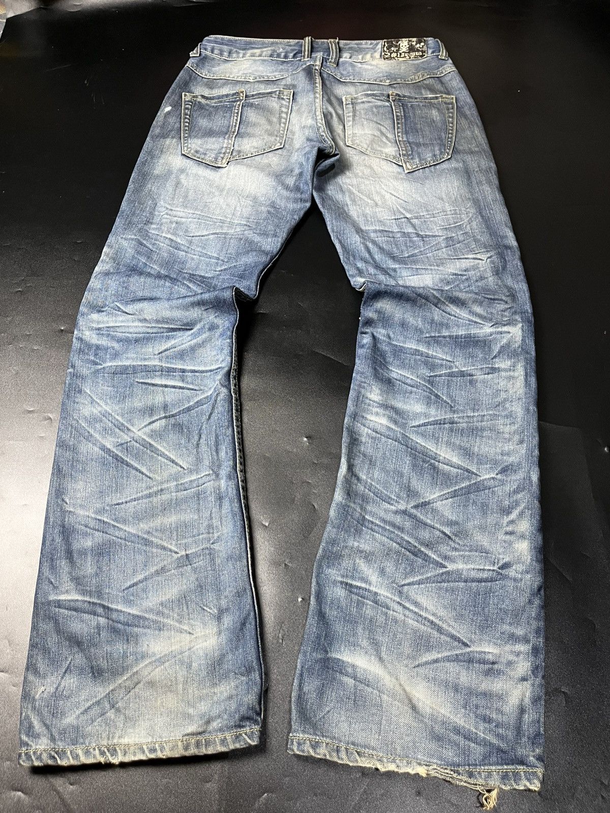 Hysteric Glamour japanese Jesus is love flare double knee jeans fading Size US 32 / EU 48 - 4 Thumbnail