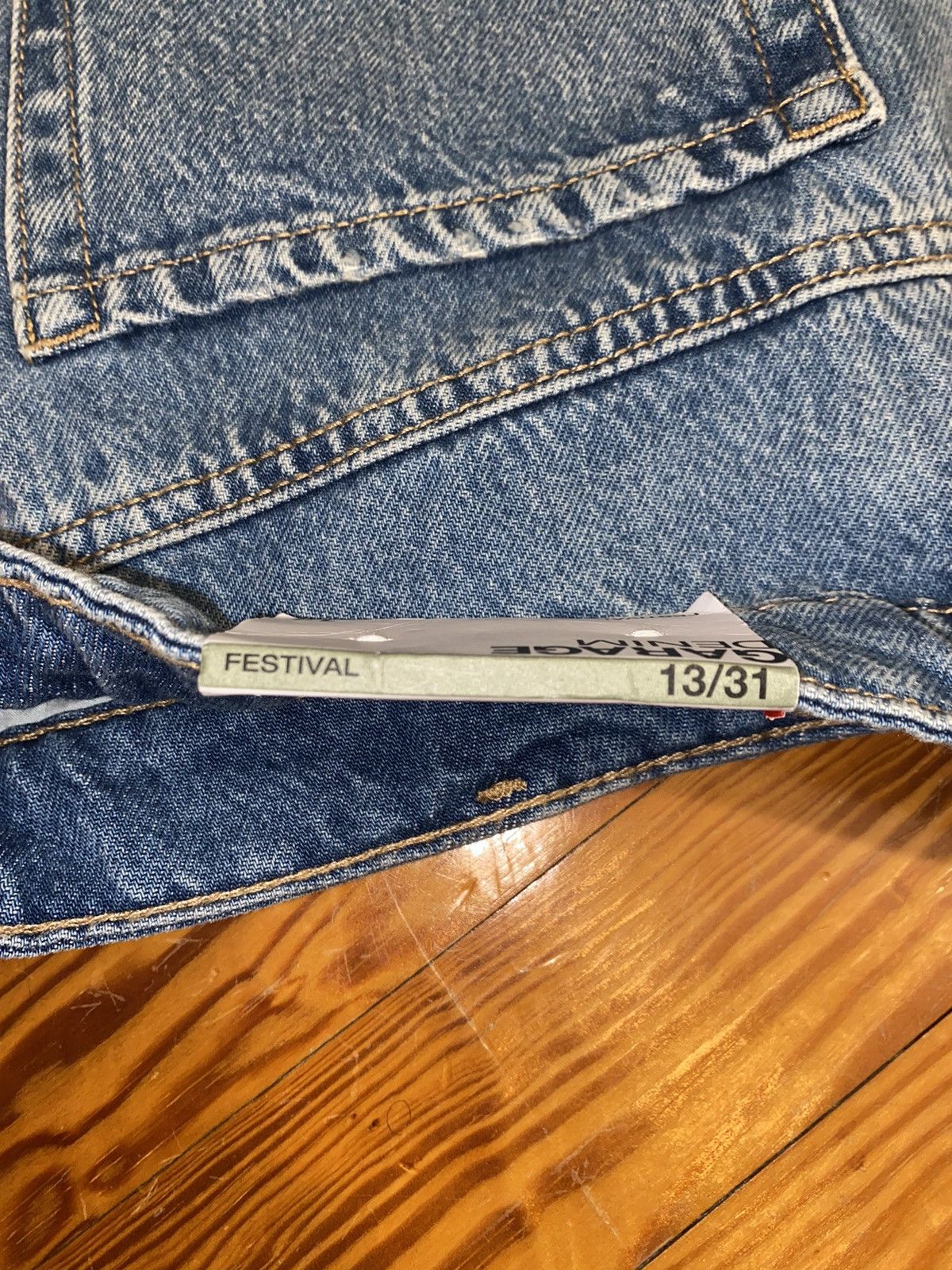 Garage 🔥Brand New🔥 Garage Denim Festival Booty Short Shorts 13/31 Size 31" - 5 Thumbnail