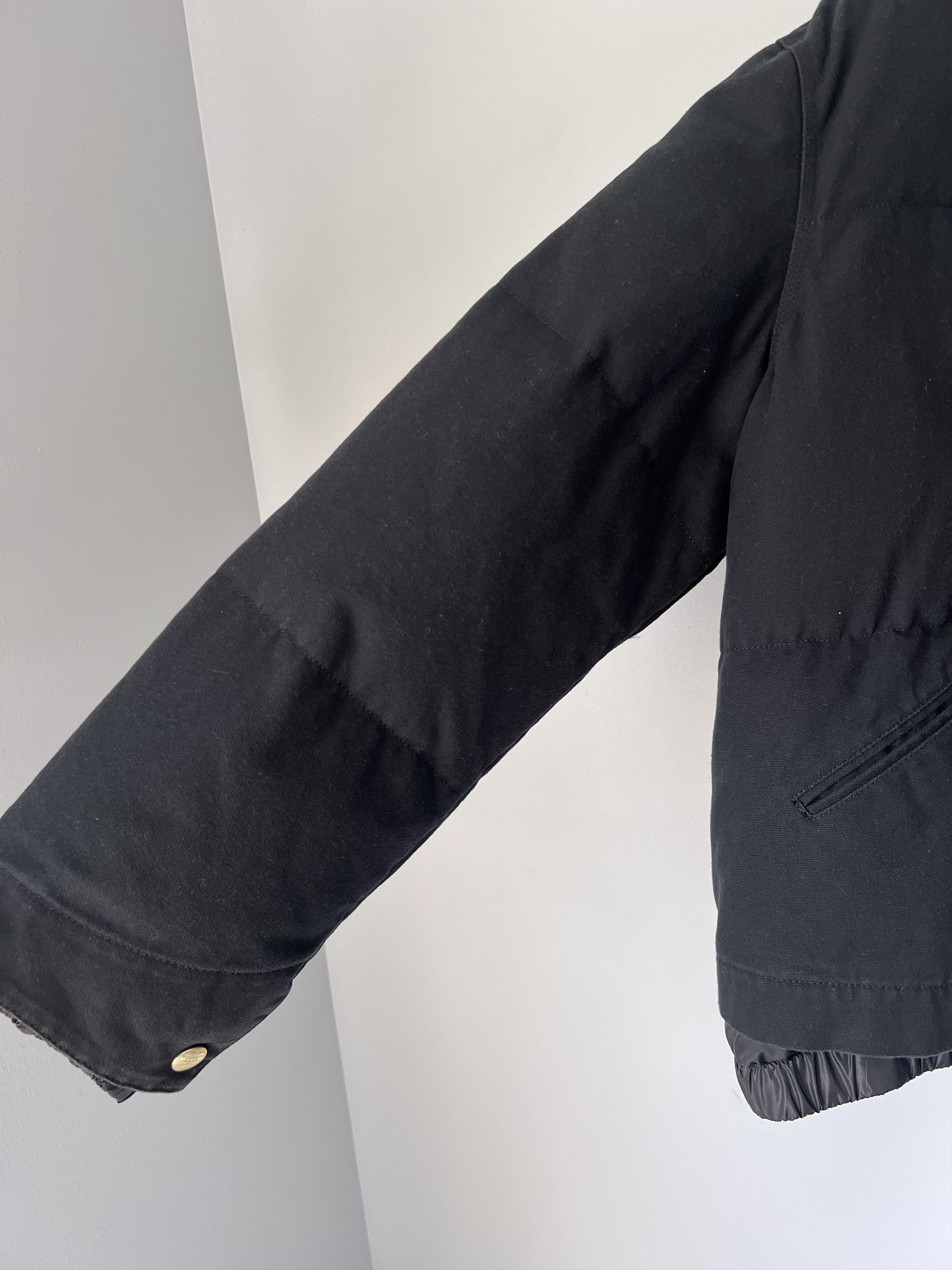 Carhartt × Sacai Sacai Carhartt WIP Washed Duck Puffer Jacket in Black Size US L / EU 52-54 / 3 - 4 Thumbnail