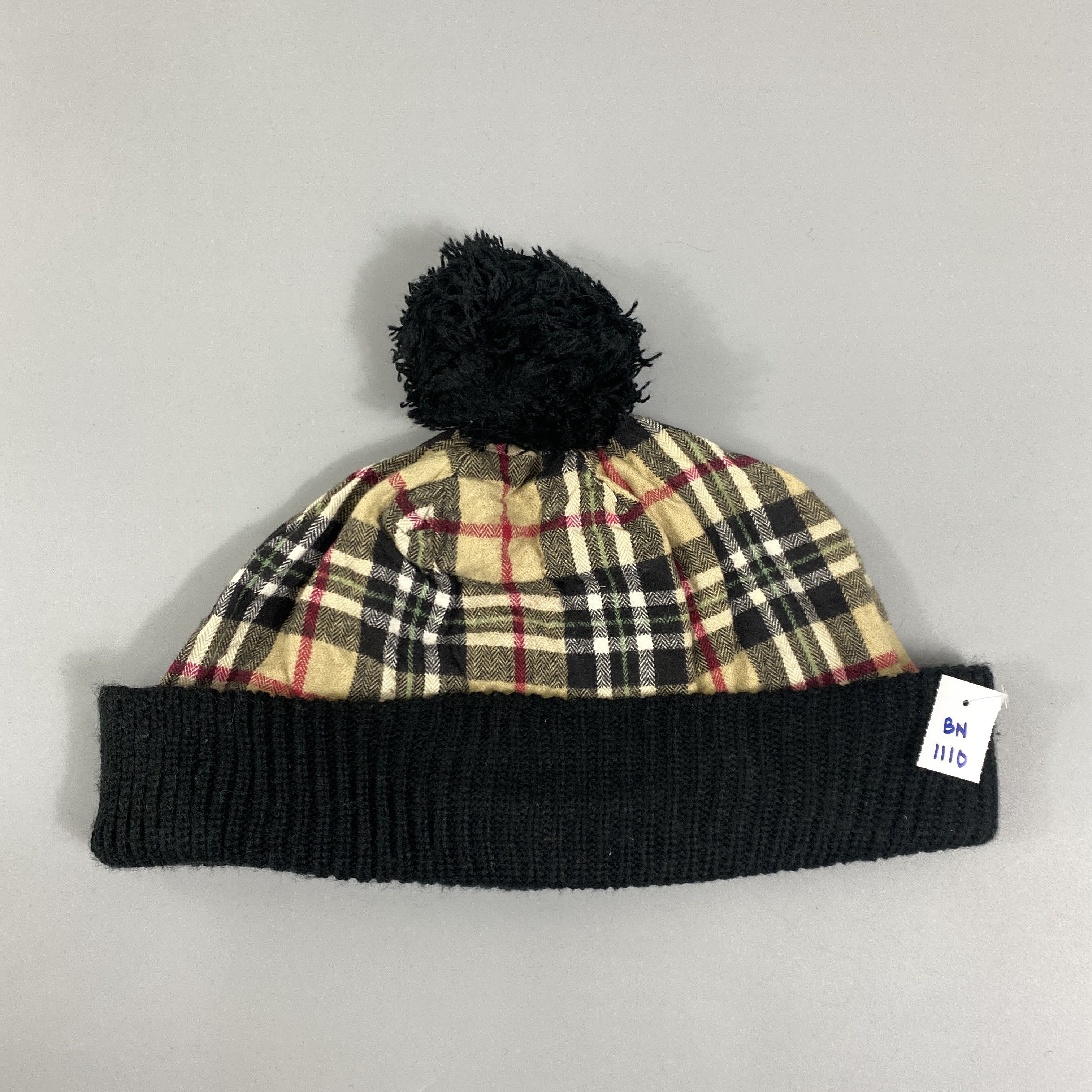 Japanese Brand Checked Snow Cap Beanie Hat -BN1110 Size ONE SIZE - 6 Thumbnail
