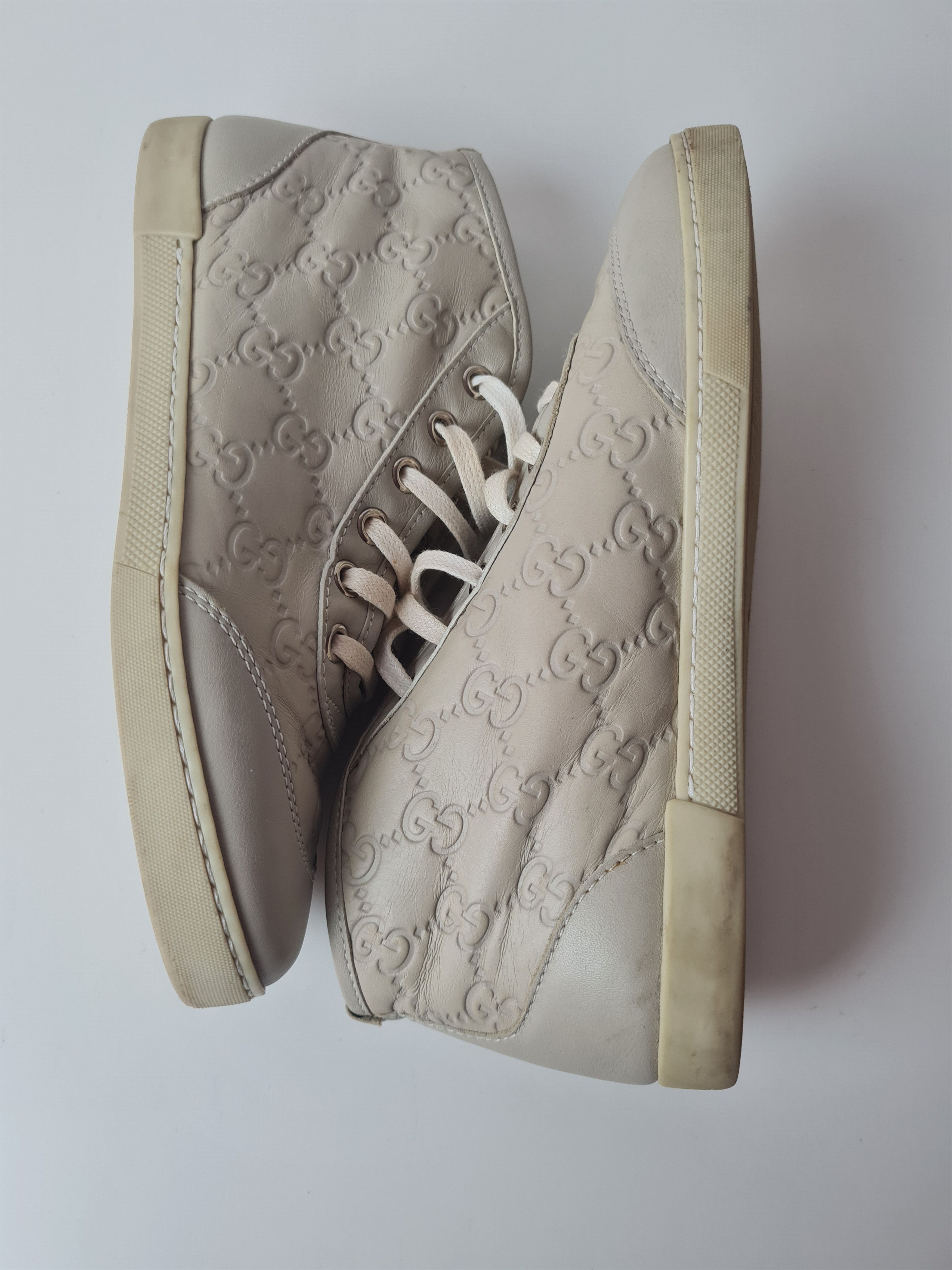 Gucci Vintage GUCCI Microguccissima High Top Sneakers Leather Size US 4 / IT 34 - 2 Thumbnail