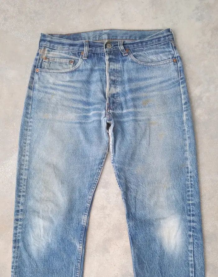 Levi's 80s Vintage Levis 501 Made In USA Distressed Jeans 31x30 Size US 31 - 12 Thumbnail