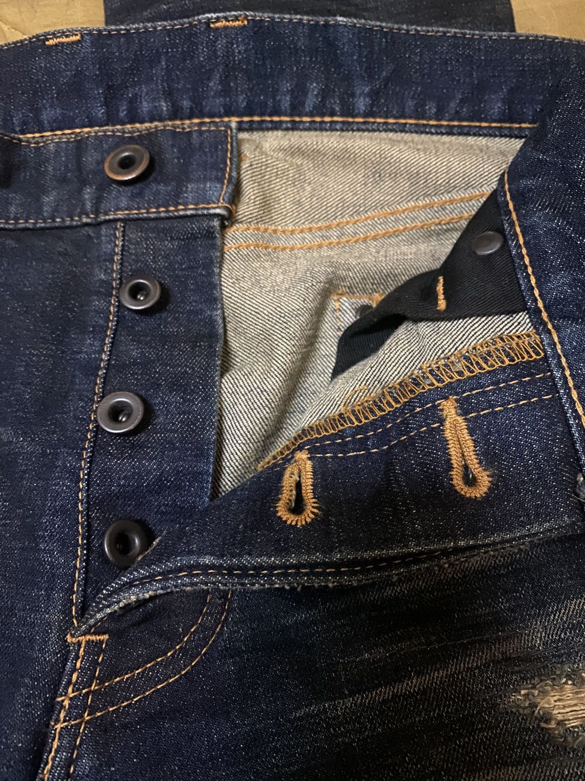 Isamu Katayama Backlash Isamu Katayama Damage Distressed Rugged Skinny Japan Denim Size US 32 / EU 48 - 10 Thumbnail