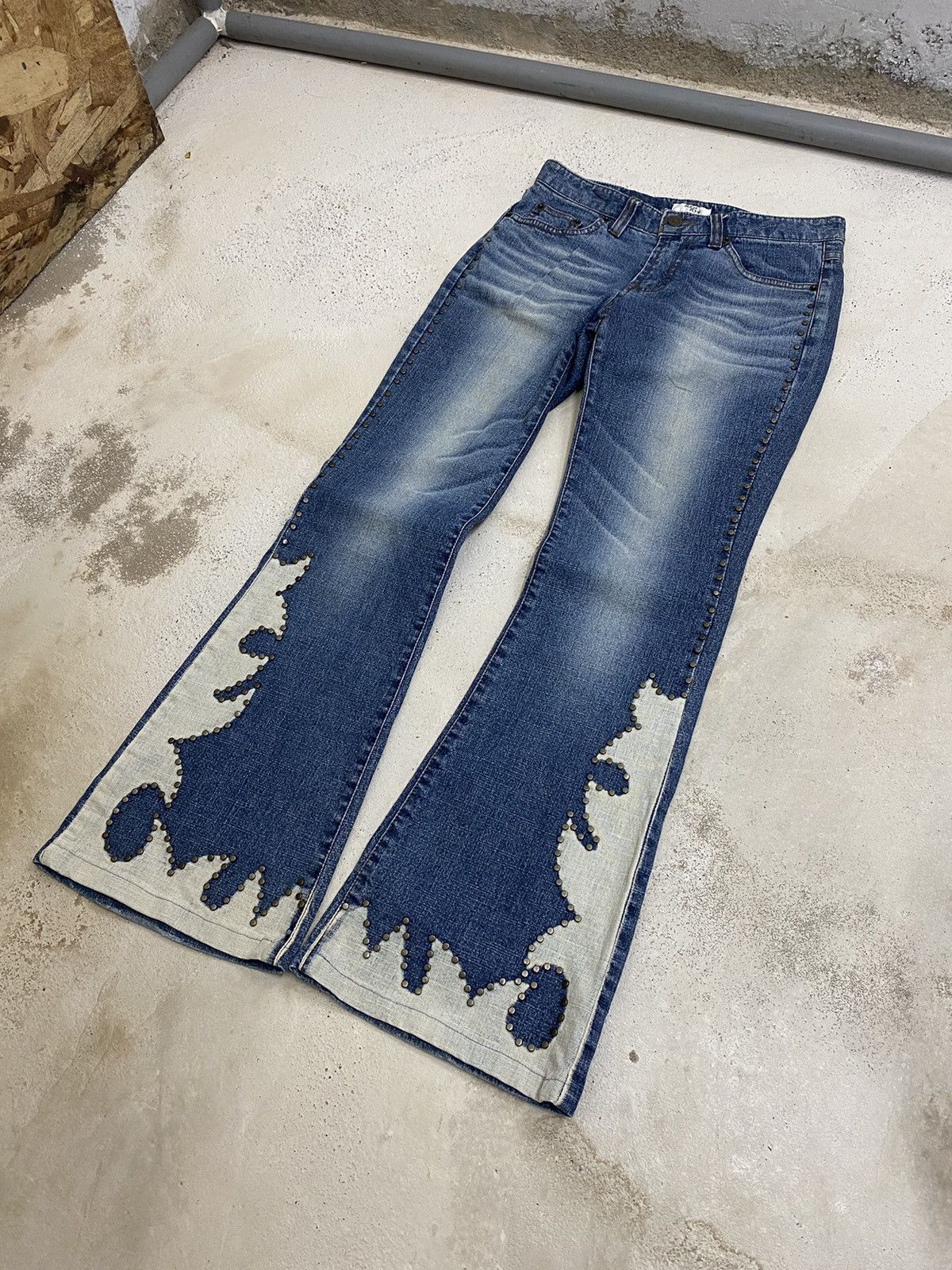 Tornado Mart Unisex Flare Ryu Ryu Japan Art Rivet Obelisk Bleach Size 28" / US 6 / IT 42 - 3 Thumbnail