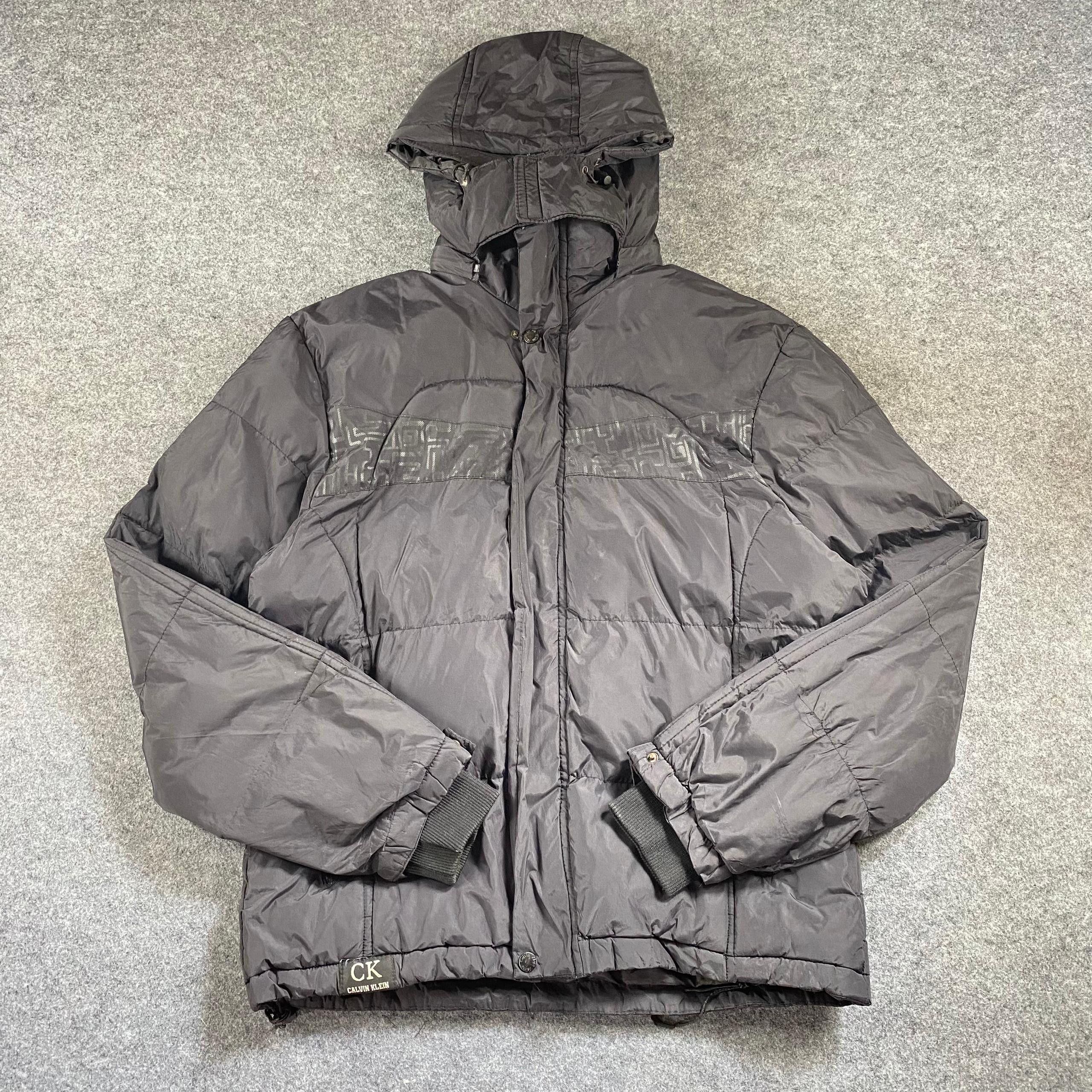 Calvin Klein 205W39NYC Vintage Calvin Klein Puffer Hoodies Jacket Size US L / EU 52-54 / 3 - 3 Thumbnail
