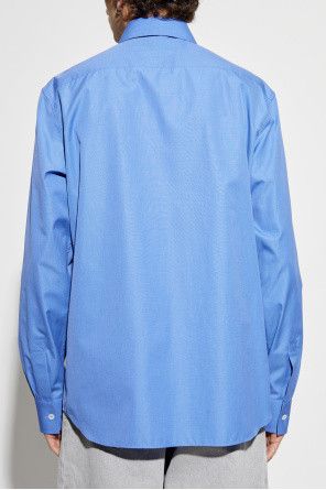 Bottega Veneta o1bcso1str0426 Compact Chambray Shirt in Blue Size US M / EU 48-50 / 2 - 4 Thumbnail