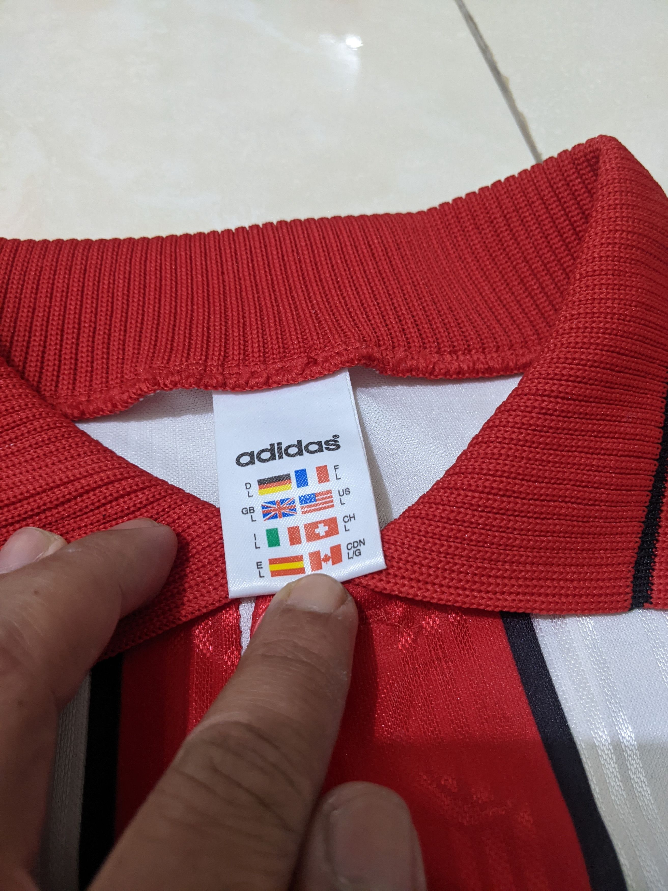 Adidas Jersey Turki euro 1996 home Hakan sukur football shirt Size US L / EU 52-54 / 3 - 6 Thumbnail