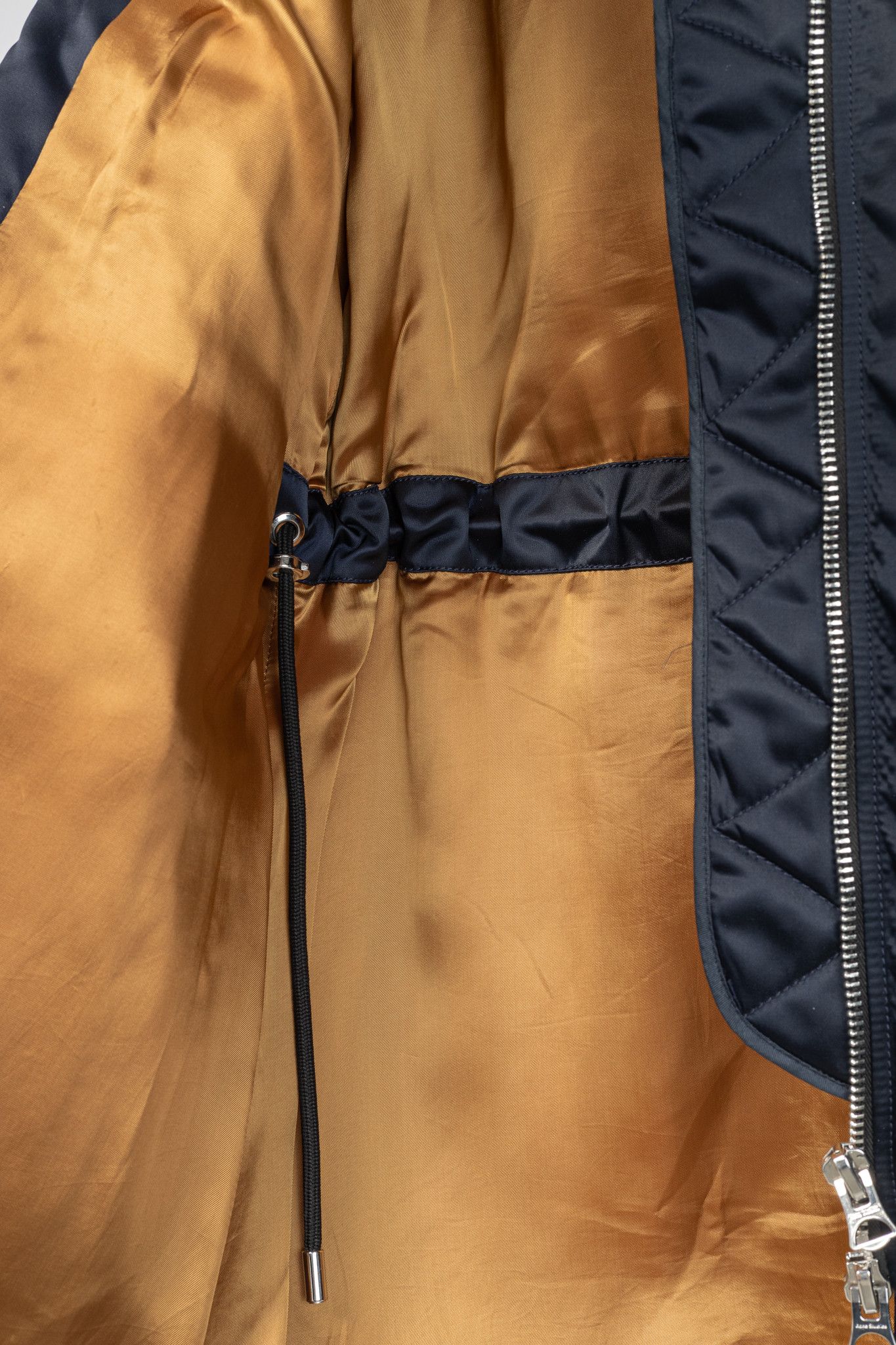 Acne Studios Acne Studios Aude Navy Nylon Long Bomber Jacket Size XS / US 0-2 / IT 36-38 - 11 Thumbnail
