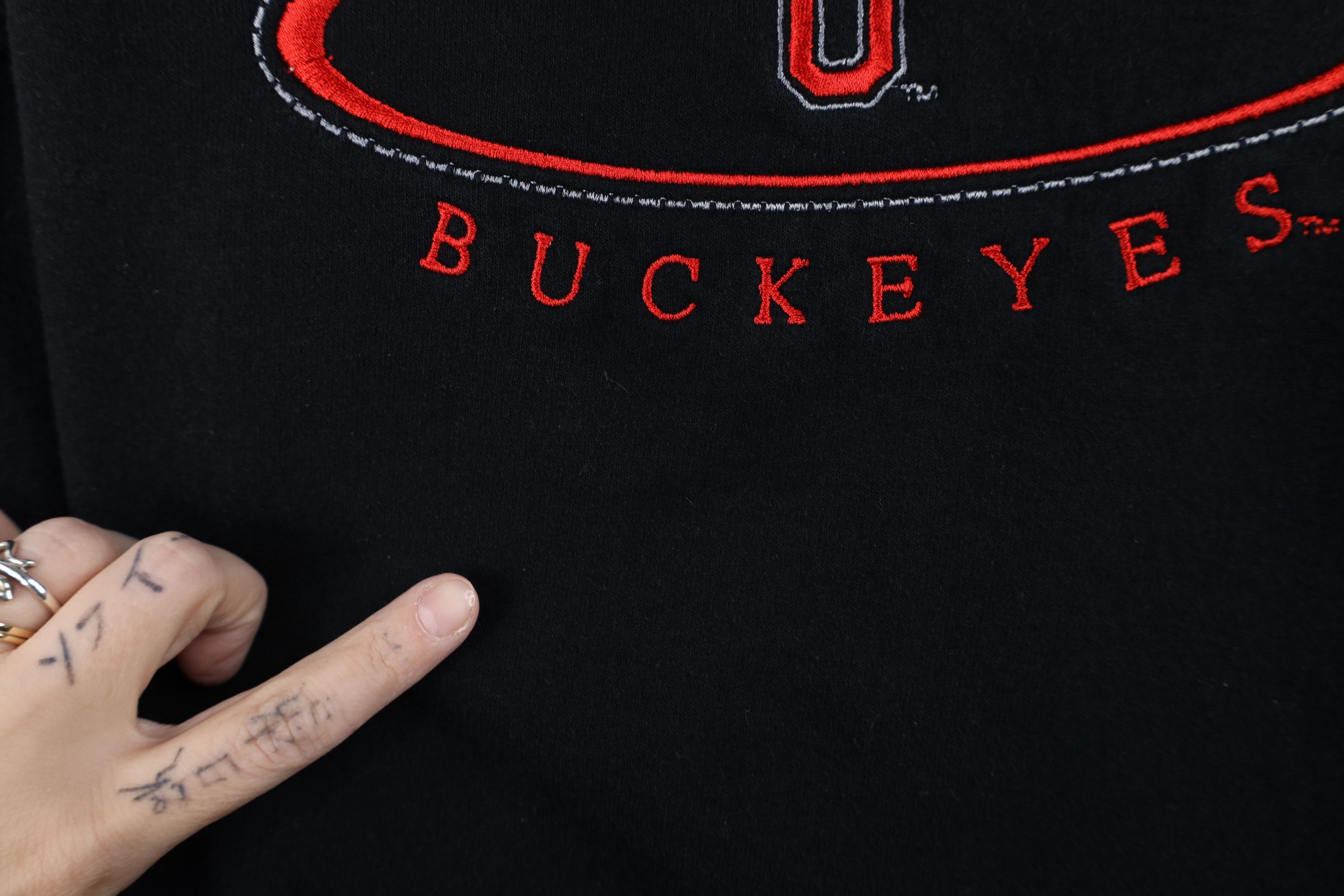 Vintage Vintage 90s Spell Ohio State University Crewneck Sweatshirt Size US S / EU 44-46 / 1 - 5 Thumbnail