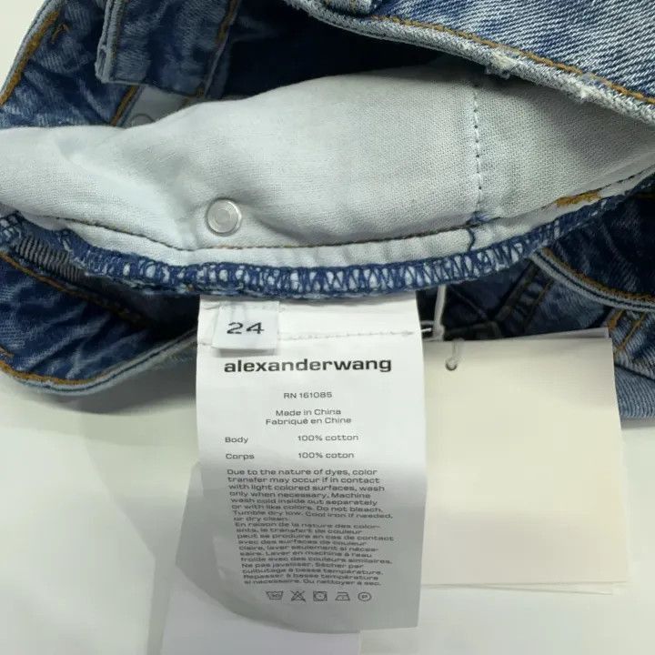 Alexander Wang Alexander Wang Vintage High-Waisted Denim Shorts - Size 24" / US 00 / IT 34 - 6 Thumbnail