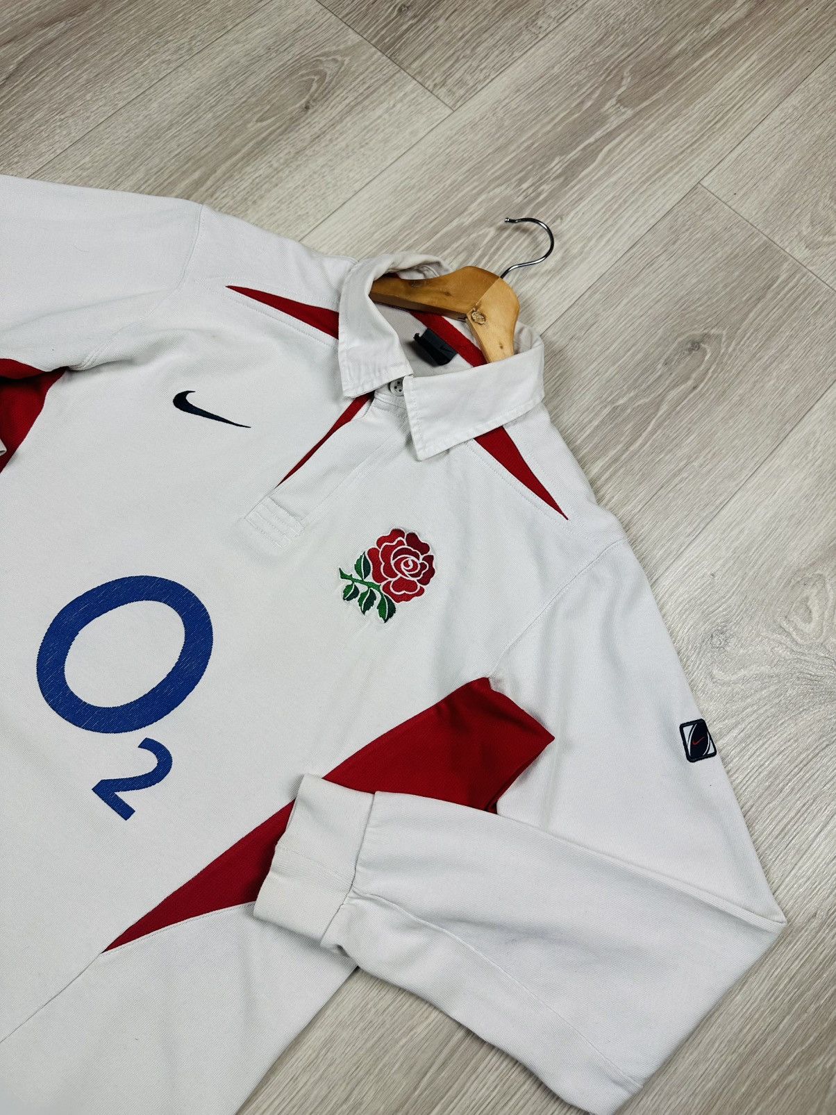 Vintage Vintage 90s Nike Rugby England World Cup Winner Jersey Size US M / EU 48-50 / 2 - 2 Thumbnail