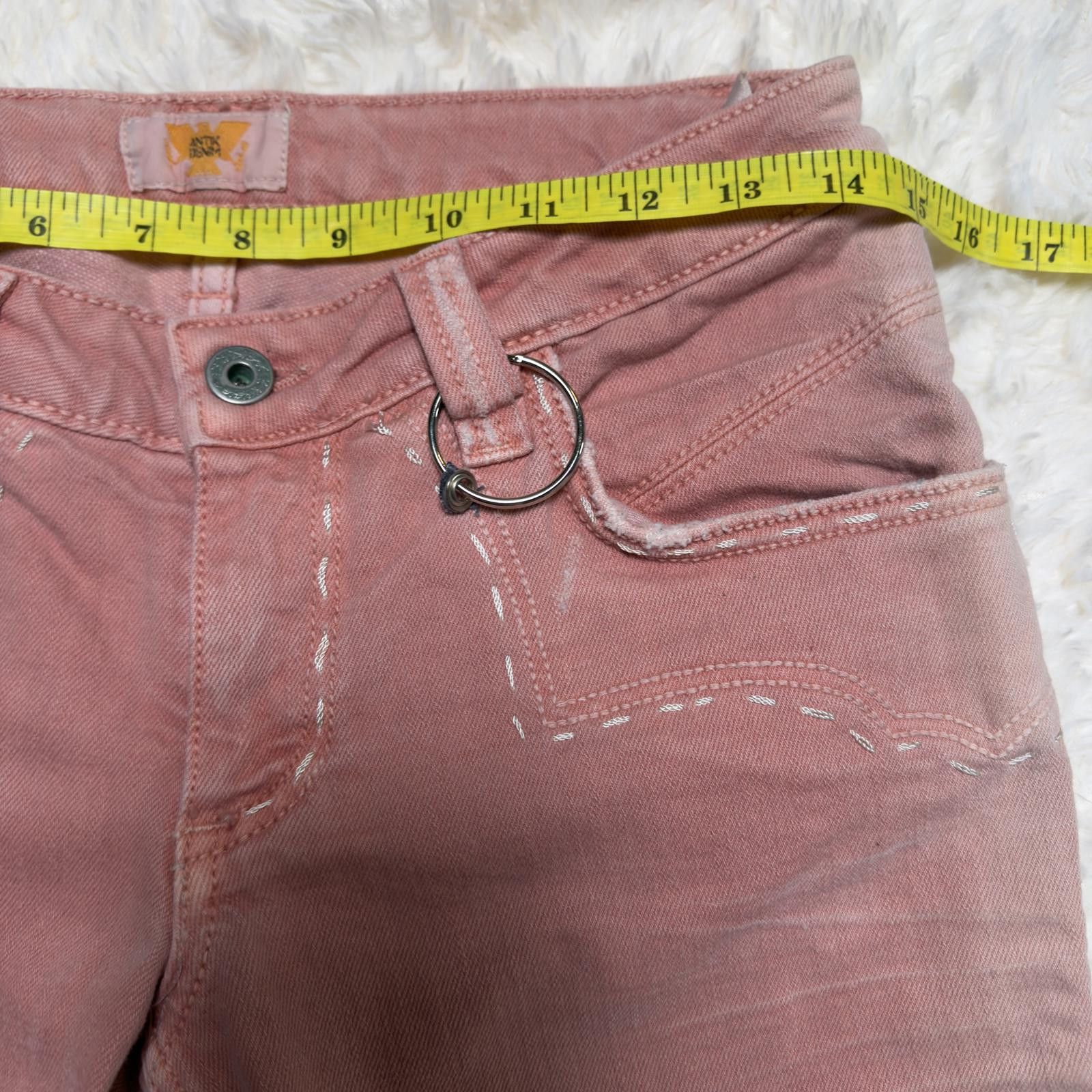 Antik Denim Vintage Antik Denim Y2K Low Rise Flare Jeans Pink Size 27" / US 4 / IT 40 - 3 Thumbnail
