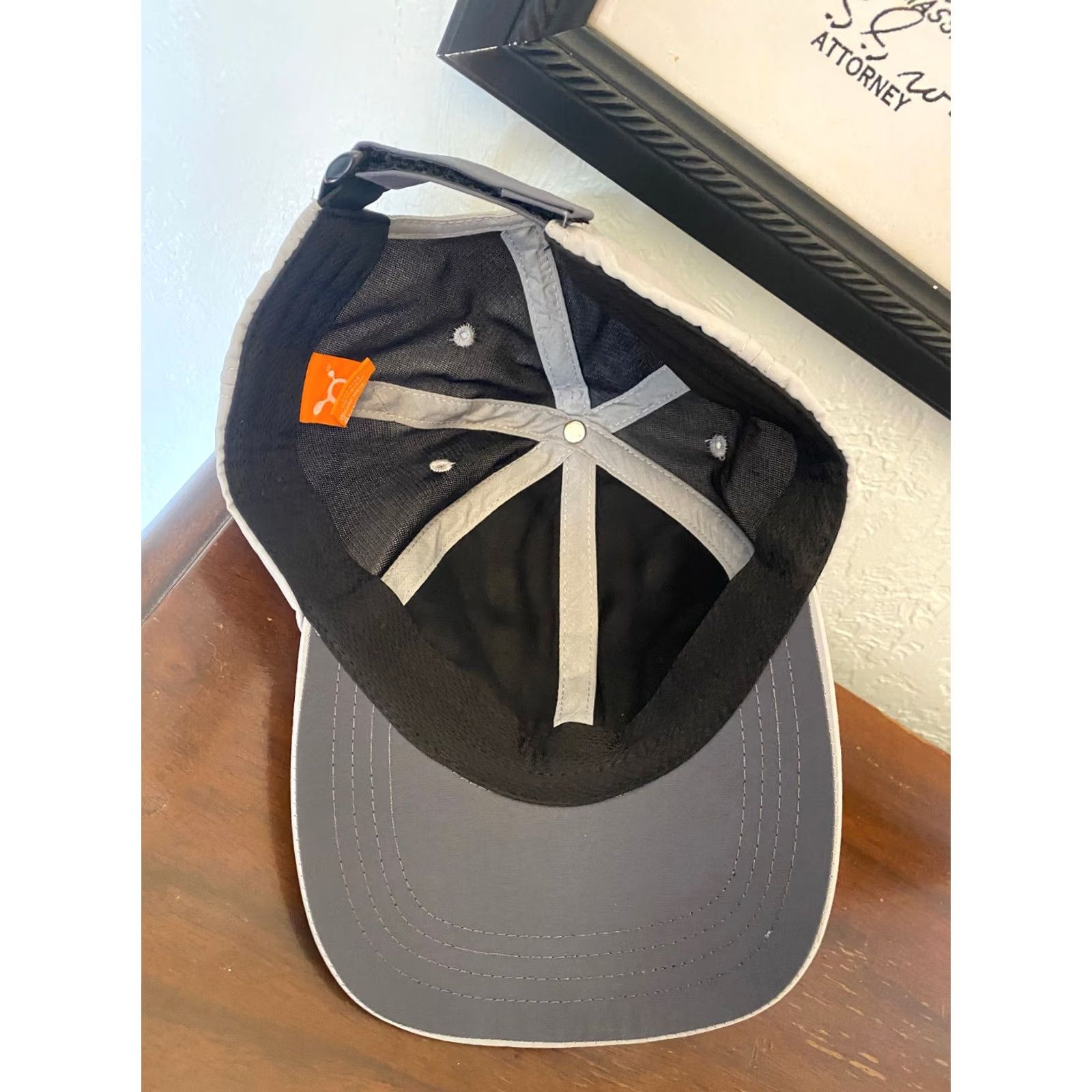 Theory Orange Theory Fitness OTF Running Hat Cap “A Quest For Life” Gray Unisex Adults Adjustable Size Baseball Cap Size ONE SIZE - 4 Thumbnail