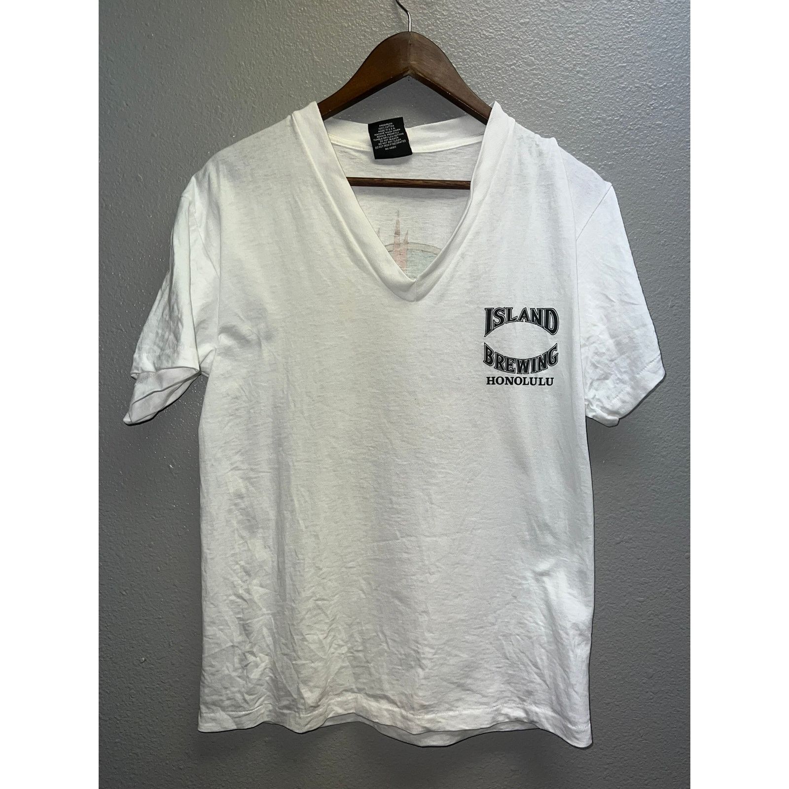 Vintage Womens Hawaii Beer Shirt Island Brewing Honolulu Tee 90s Size M / US 6-8 / IT 42-44 - 2 Thumbnail