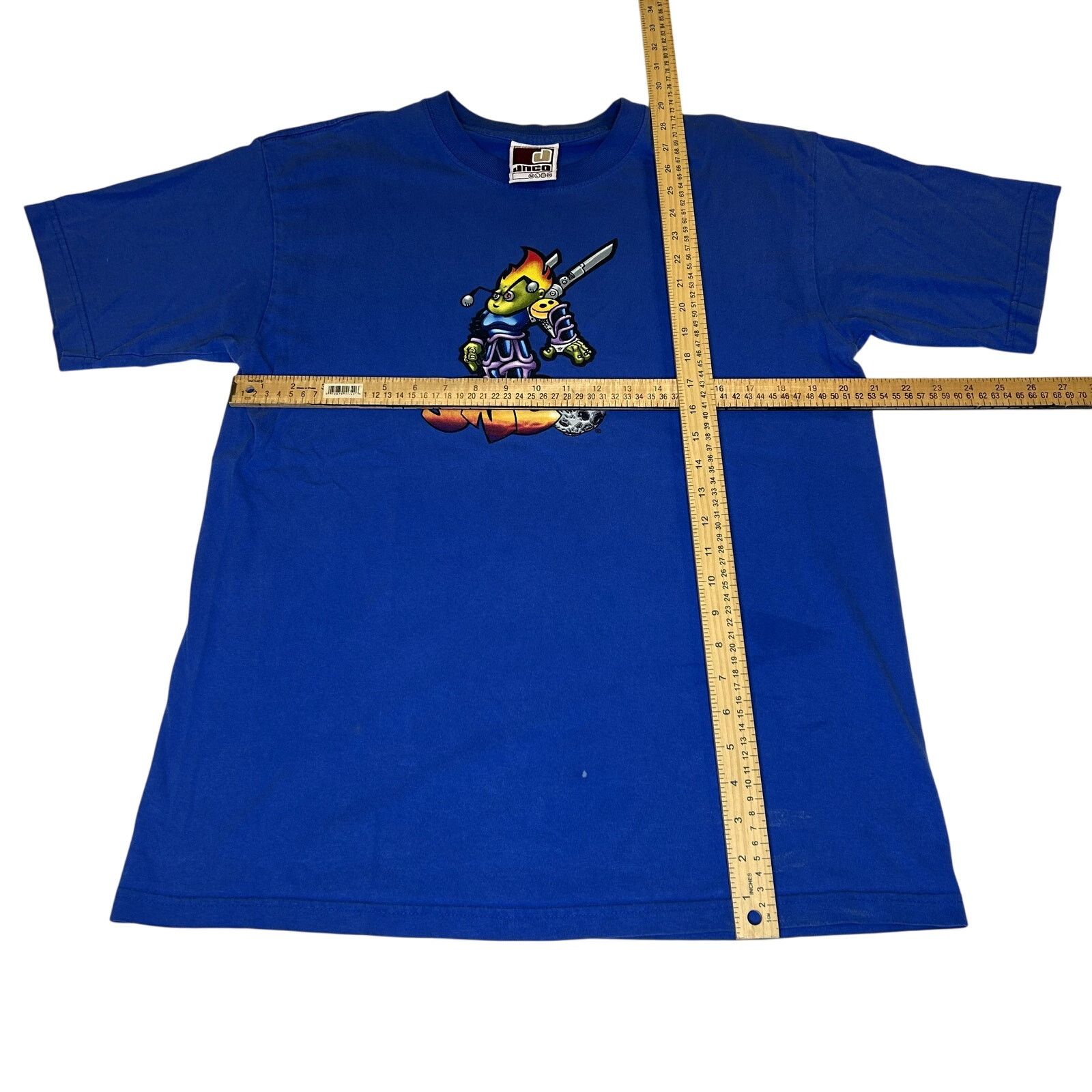 Vintage Y2K / 90s JNCO Flamehead Alien T-Shirt