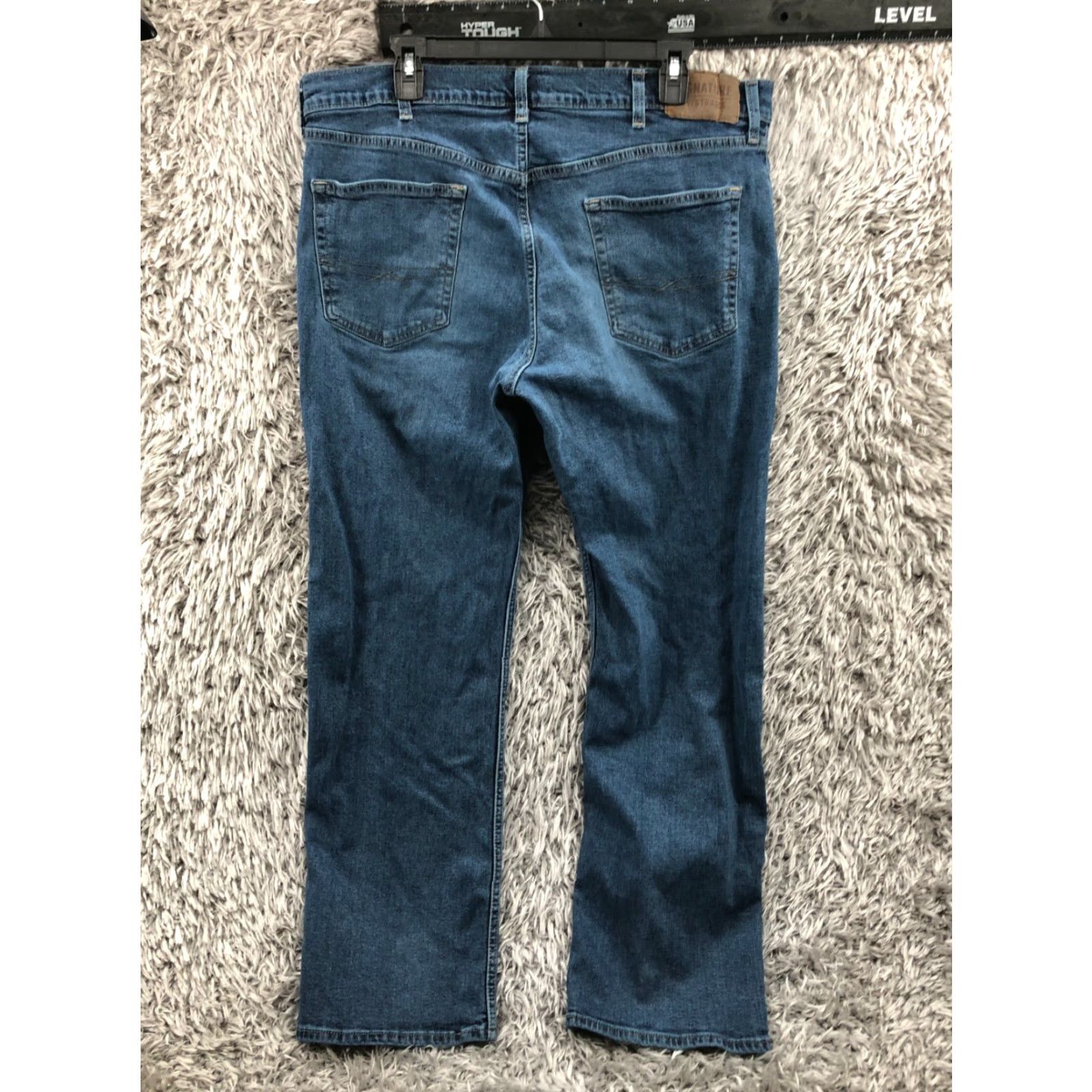 Levi's Levi's Signature Relaxed Straight Jeans Size 38x30 Mens Medium Blue Wash Denim 5-Pocket Levi's 500 Series Modern Vintage No Size US 38 / EU 54 - 5 Thumbnail