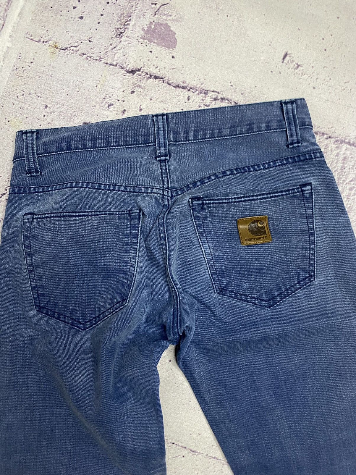Carhartt Men's vintage Carhartt wip patch logo jeans streetwear Size US 29 - 9 Thumbnail