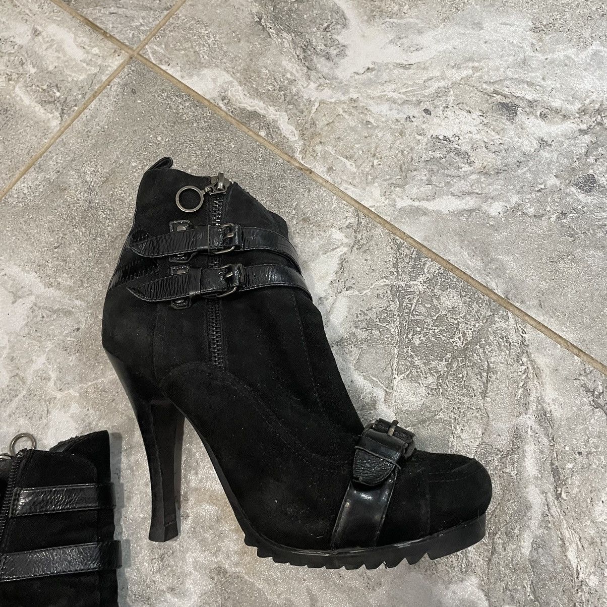 Japanese Brand 36 Vintage cyber goth Y2K Heels Ankle Boots shoes aztek dese Size US 6 / IT 36 - 2 Thumbnail