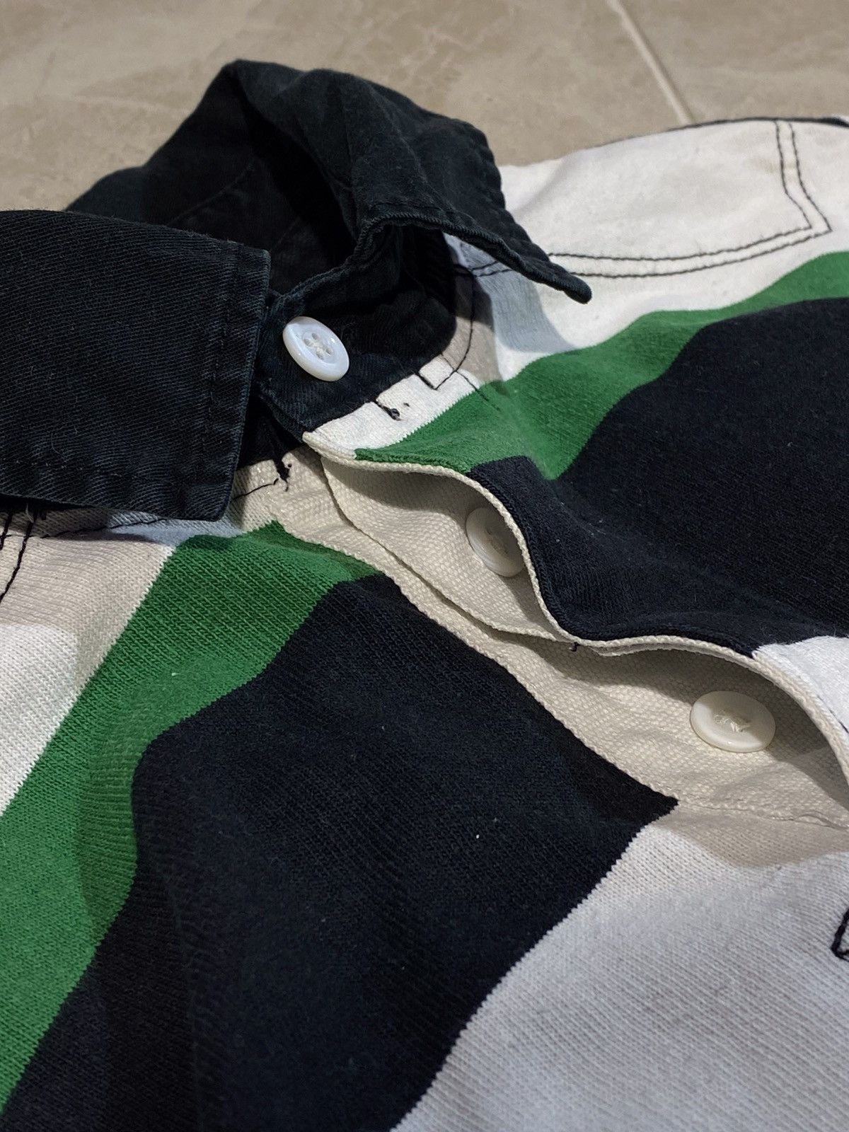 Polo Ralph Lauren 🔥 POLO RALPH LAUREN RUGBY STRIPED SHIRT PREPPY 2000s VIBES Size US L / EU 52-54 / 3 - 8 Thumbnail