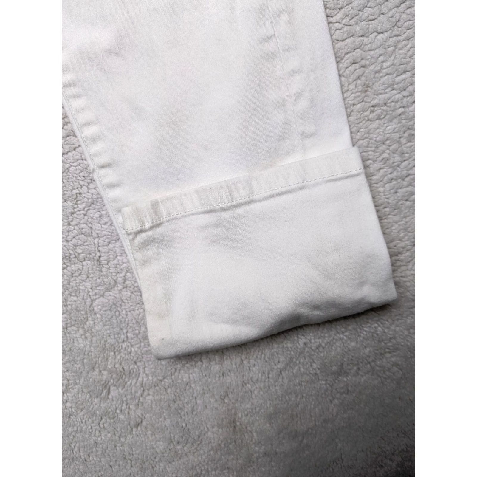 Vintage Pilcro and the Letterpress Hyphen Womens 26 2 White Jeans Skinny Patches Destroy Skinny Jeans Womens 26 White Denim Slimming Modern 90s? Size 30" / US 8 / IT 44 - 2 Thumbnail