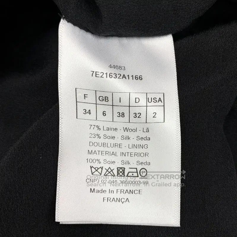 Dior Dior Black Cotton Dress for Women . Size XXS / US 00 / IT 34 - 6 Thumbnail