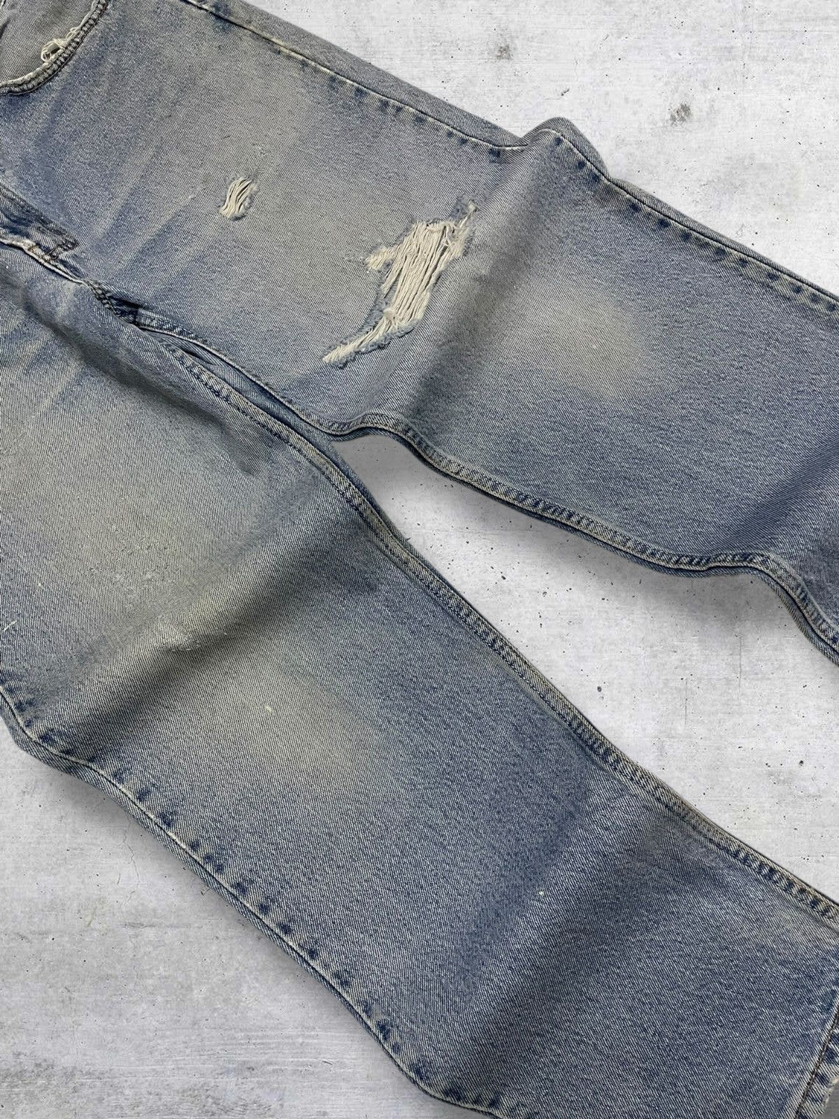 Levi's Vintage Clothing VINTAGE LEVIS 550 90S DESIGNER DISTRESSED TRASH DENIM Size US 32 / EU 48 - 7 Thumbnail