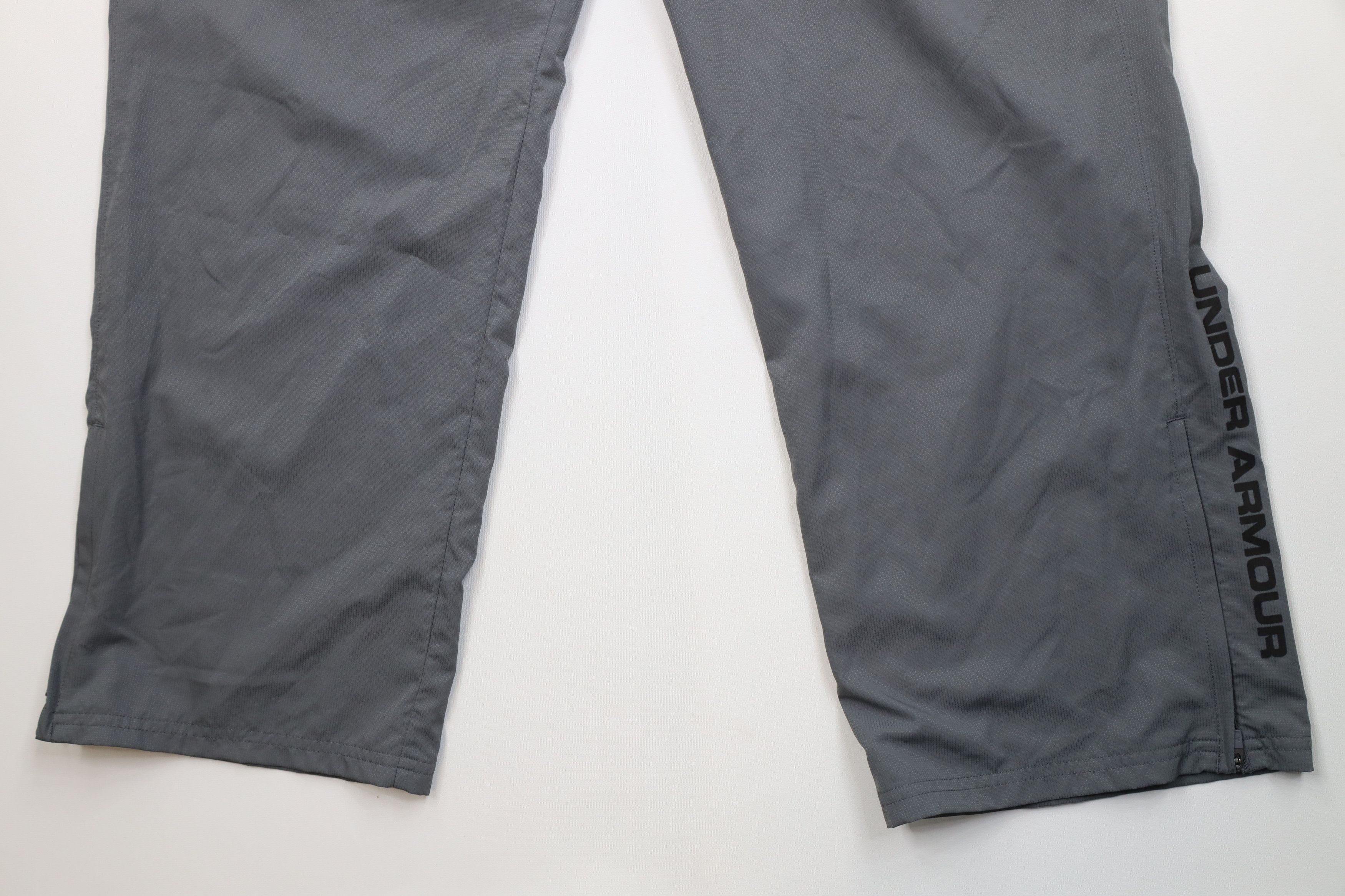 Under Armour Under Armour Loose Fit Lined Wide Leg Windbreaker Pants Gray Size US 38 / EU 54 - 4 Thumbnail
