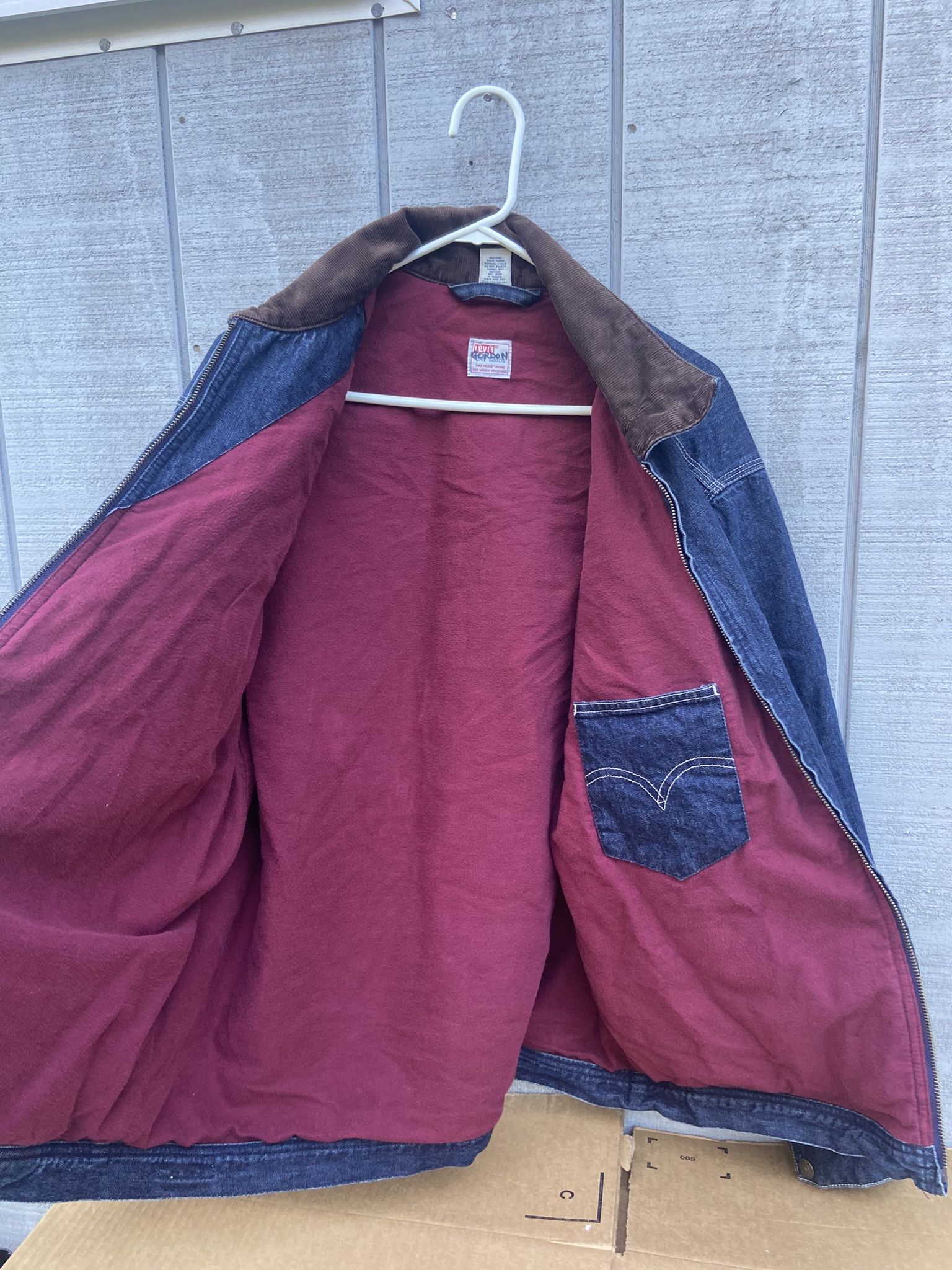 Levi's Vintage LEVIS Jean Jacket Men Large L Denim Chore Corduroy Size US L / EU 52-54 / 3 - 4 Thumbnail