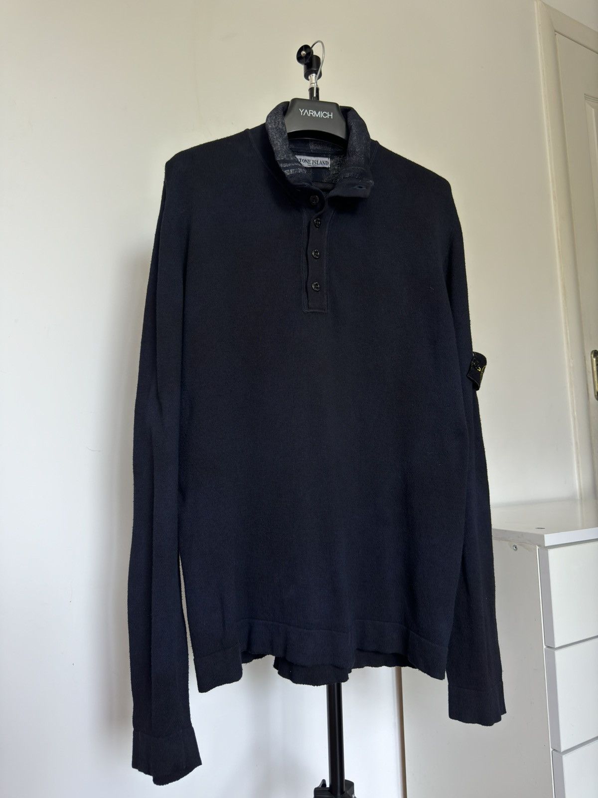 Stone Island Vintage 1988 Stone Island Buttoned Collared Sweater Faded Size US XL / EU 56 / 4 - 9 Thumbnail
