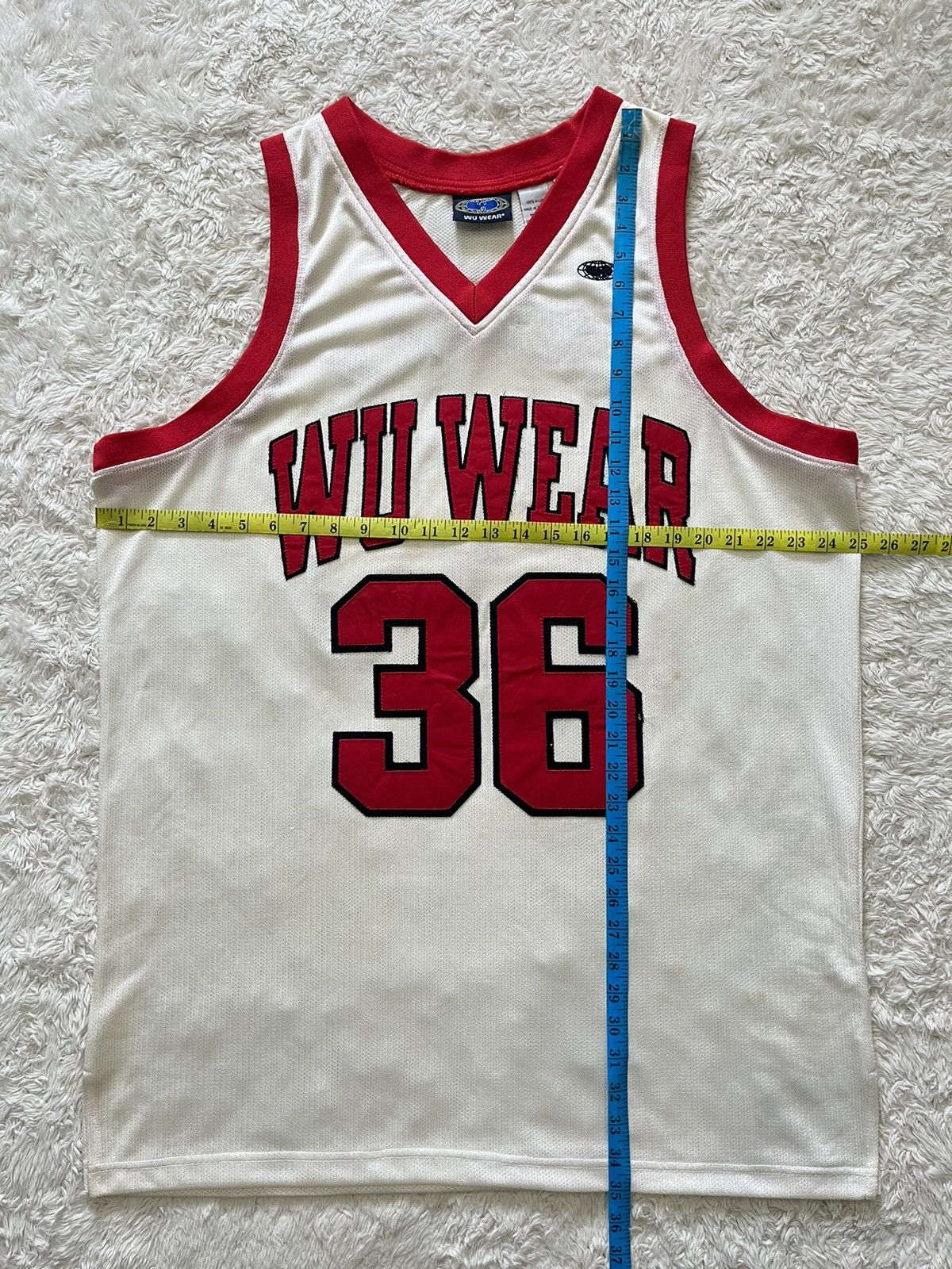 Wu-Tang Clan vintage 90's wutang "wu wear 36" mesh basketball jersey Size US XL / EU 56 / 4 - 10 Thumbnail
