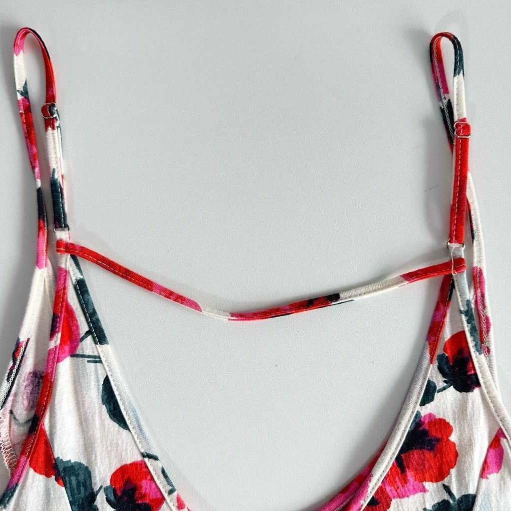 Billabong Billabong Floral Mini Fit Flare Dress Spaghetti Strap Large Size L / US 10 / IT 46 - 7 Thumbnail