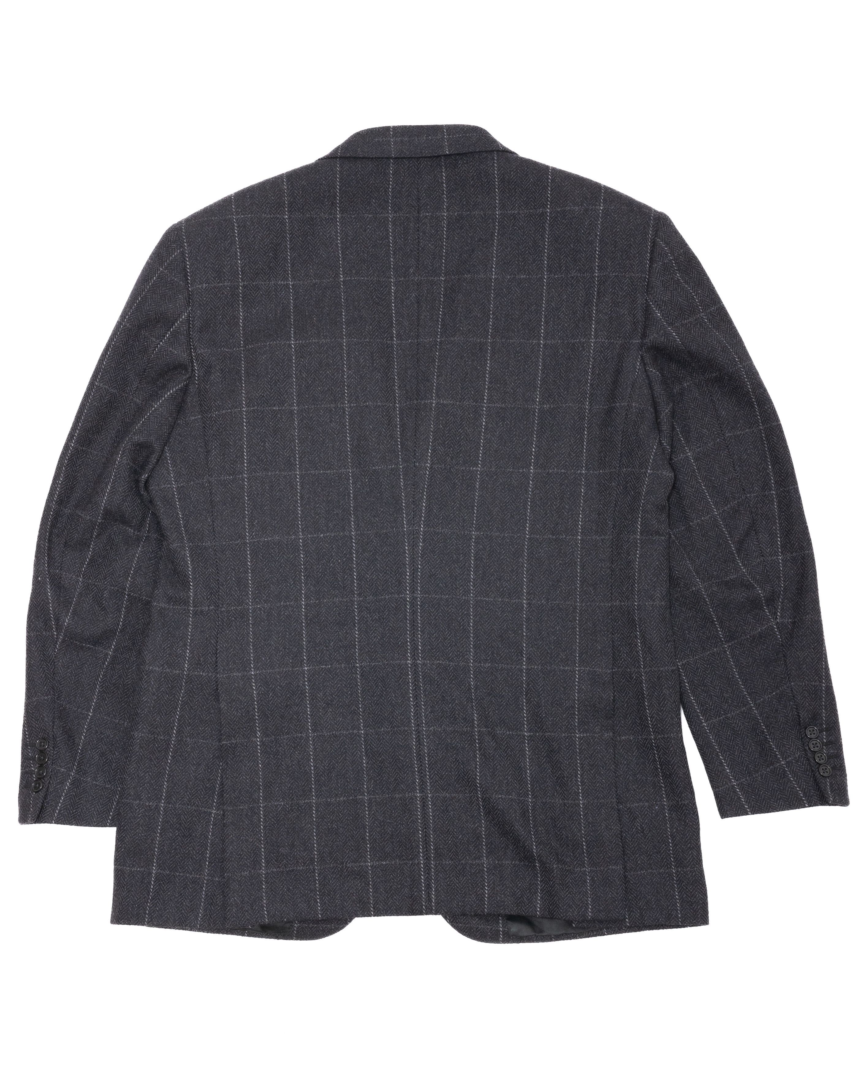 Belvest BELVEST Check Pattern Tailored Wool & Cashmere Jacket Size US L / EU 52-54 / 3 - 4 Thumbnail