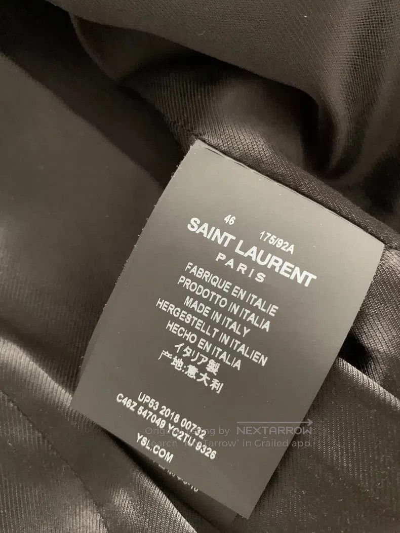Saint Laurent Paris Saint Laurent Paris Distressed Vintage Court Leather Jacke Size US S / EU 44-46 / 1 - 4 Thumbnail