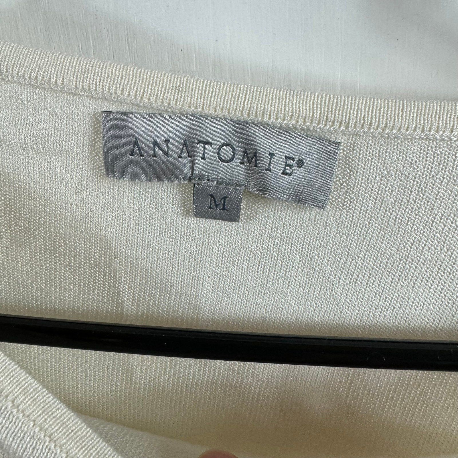Anatomie ANATOMIE Helena button sleeve cashmere sweater white Size M / US 6-8 / IT 42-44 - 6 Thumbnail