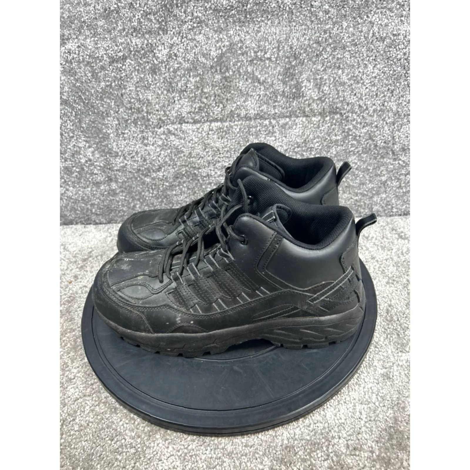 Vintage SR Max Boone Boot Mens 13 M Black Leather MaxTRAX Waterproof Steel Toe Work Boot Mens Footwear Size US 13 / EU 46 - 3 Thumbnail