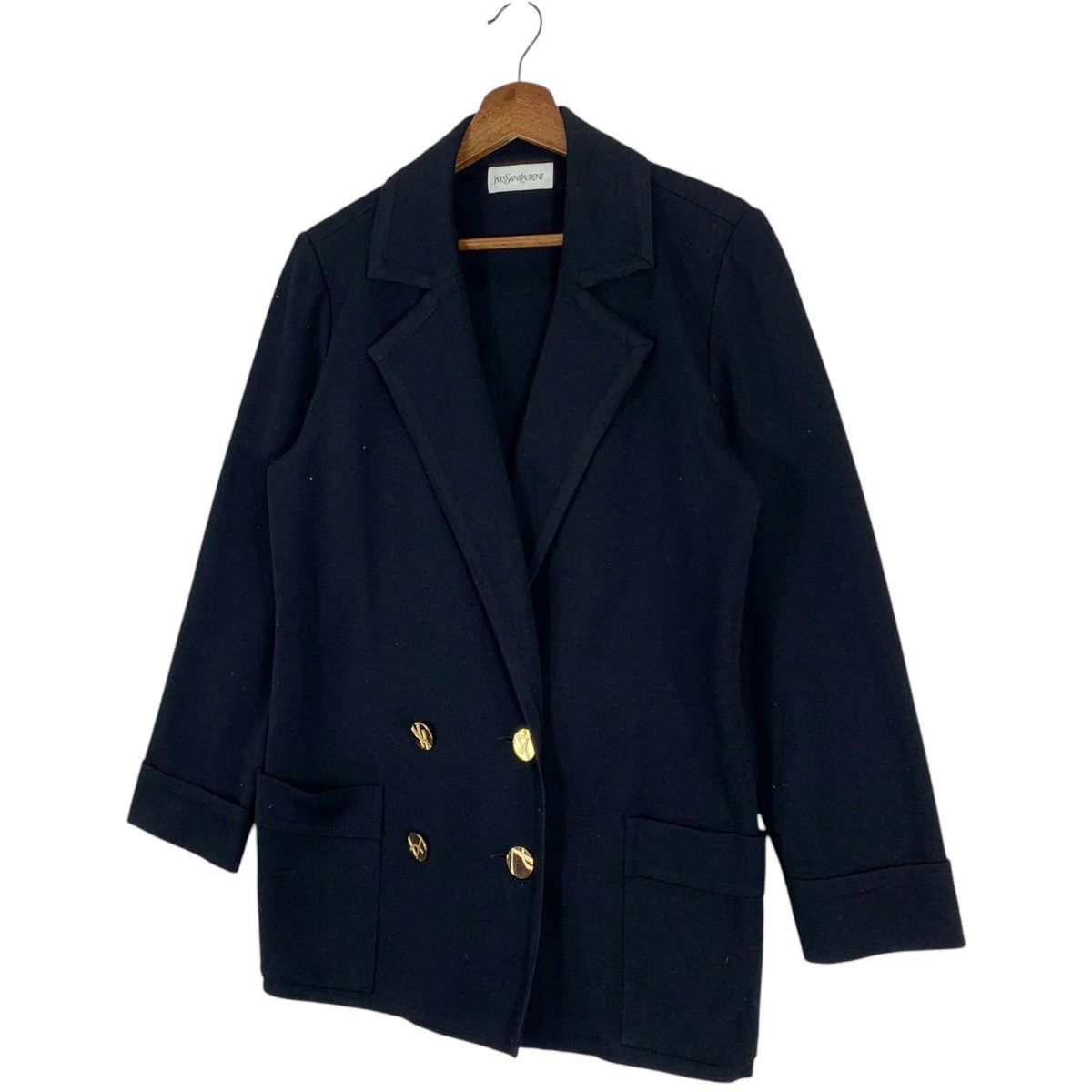 Yves Saint Laurent VINTAGE YVES SAINT LAURENT GOLD BUTTON COAT WOMEN Size M / US 6-8 / IT 42-44 - 11 Thumbnail