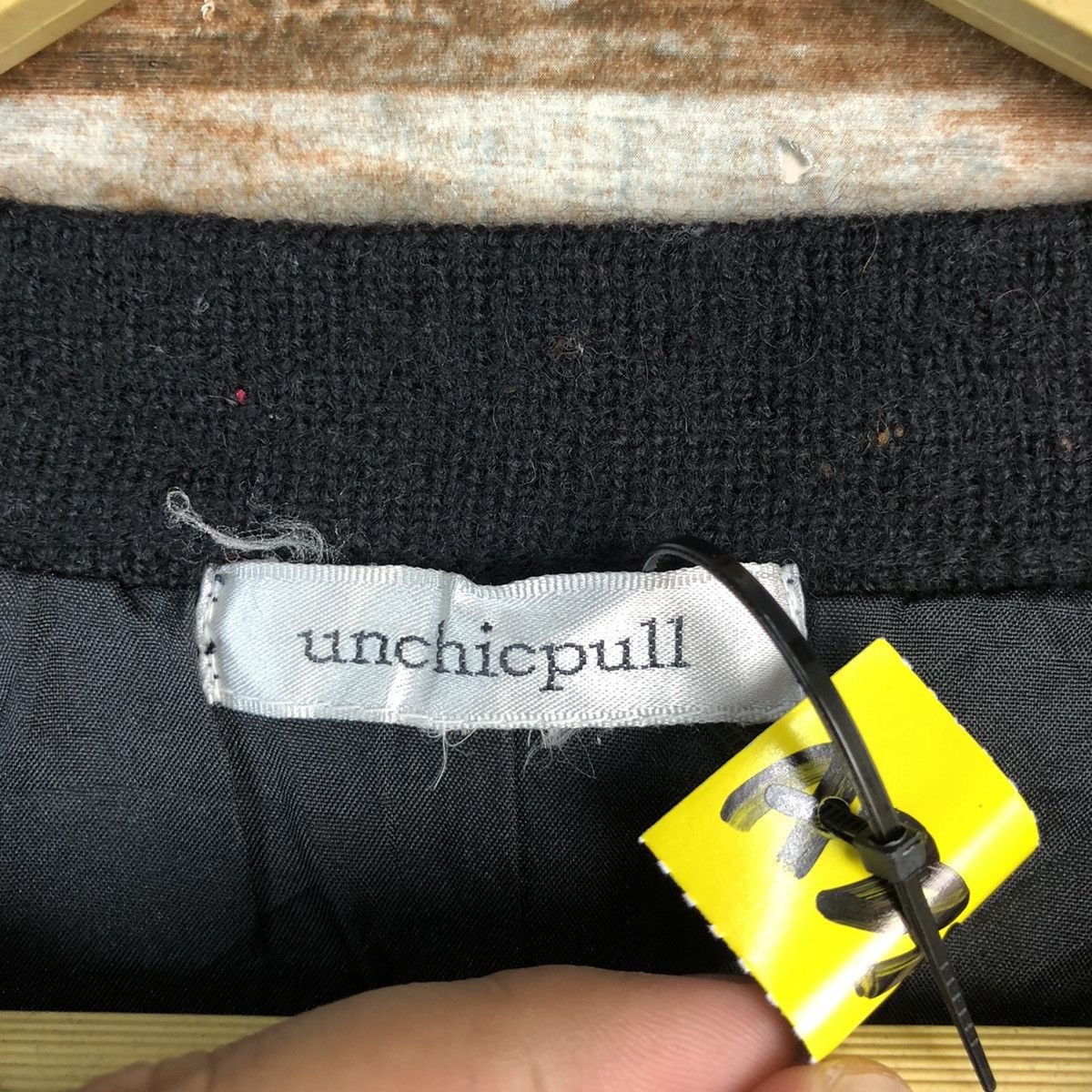 Vintage Unchipull Black Patterned knitwear Cardigans #A2326 Size S / US 4 / IT 40 - 10 Thumbnail